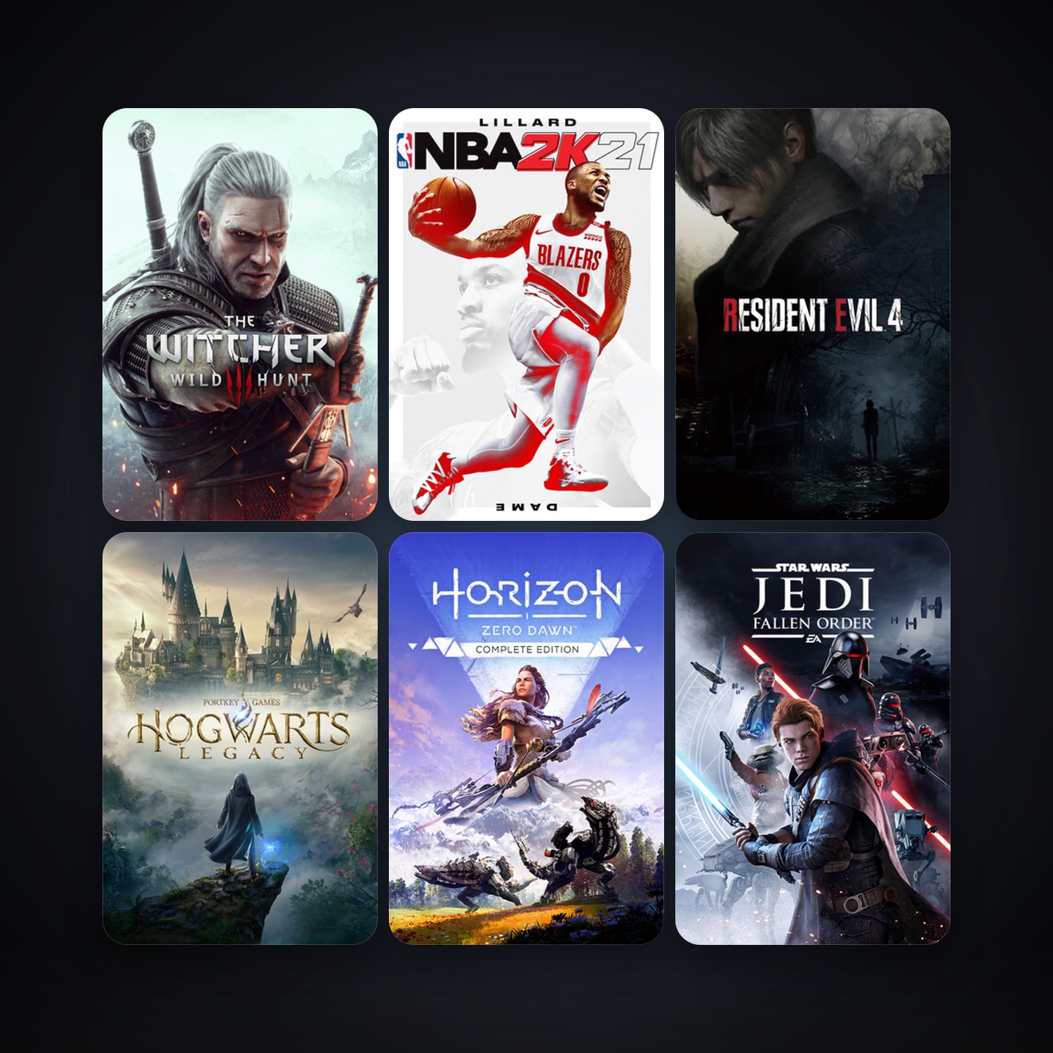 The Witcher 3: Wild Hunt + Hogwarts Legacy, 182 games, Steam 10, clean — HabibiAccounts