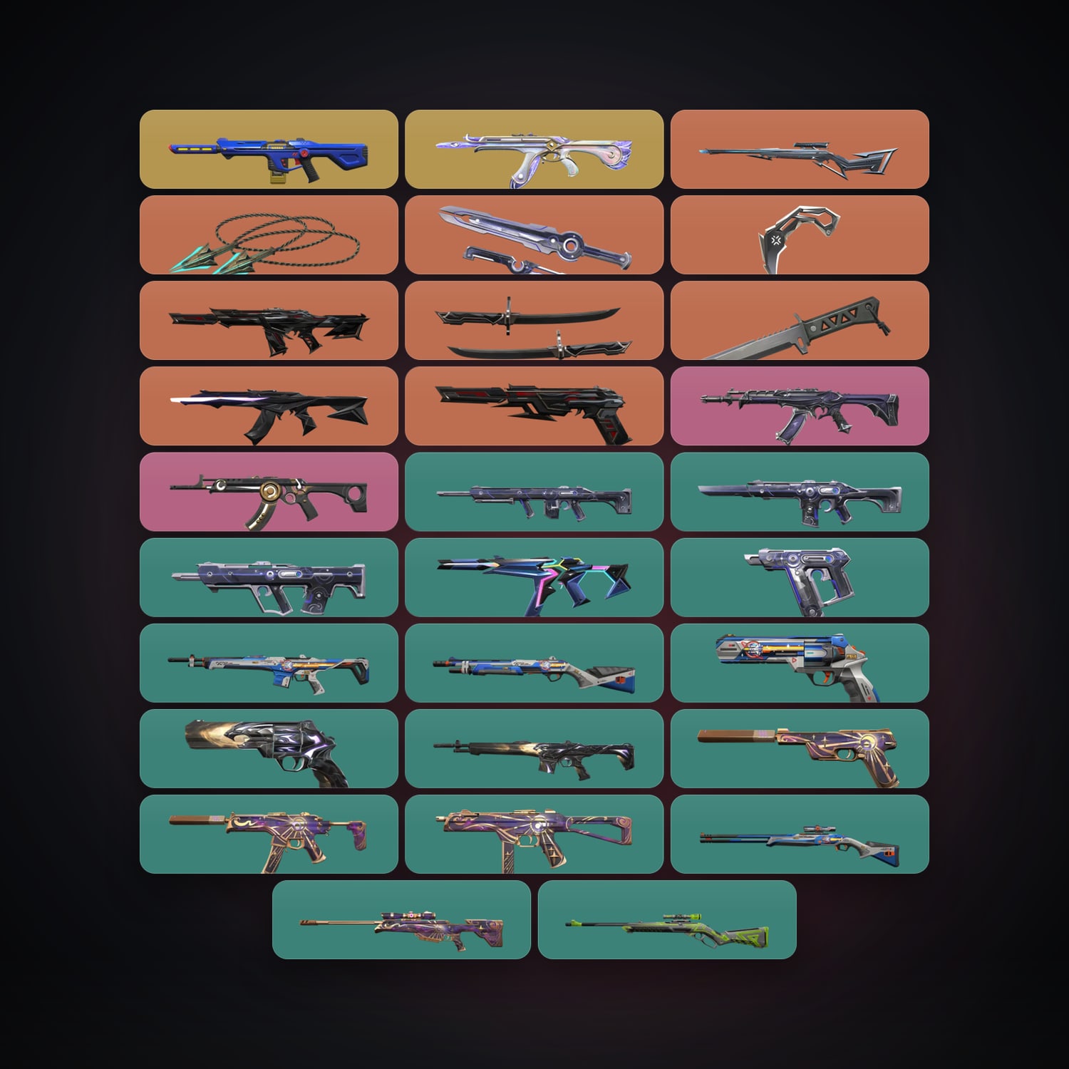 EU Silver 2 locker — 5 knives, 29 skins, lvl 35 — HabibiAccounts