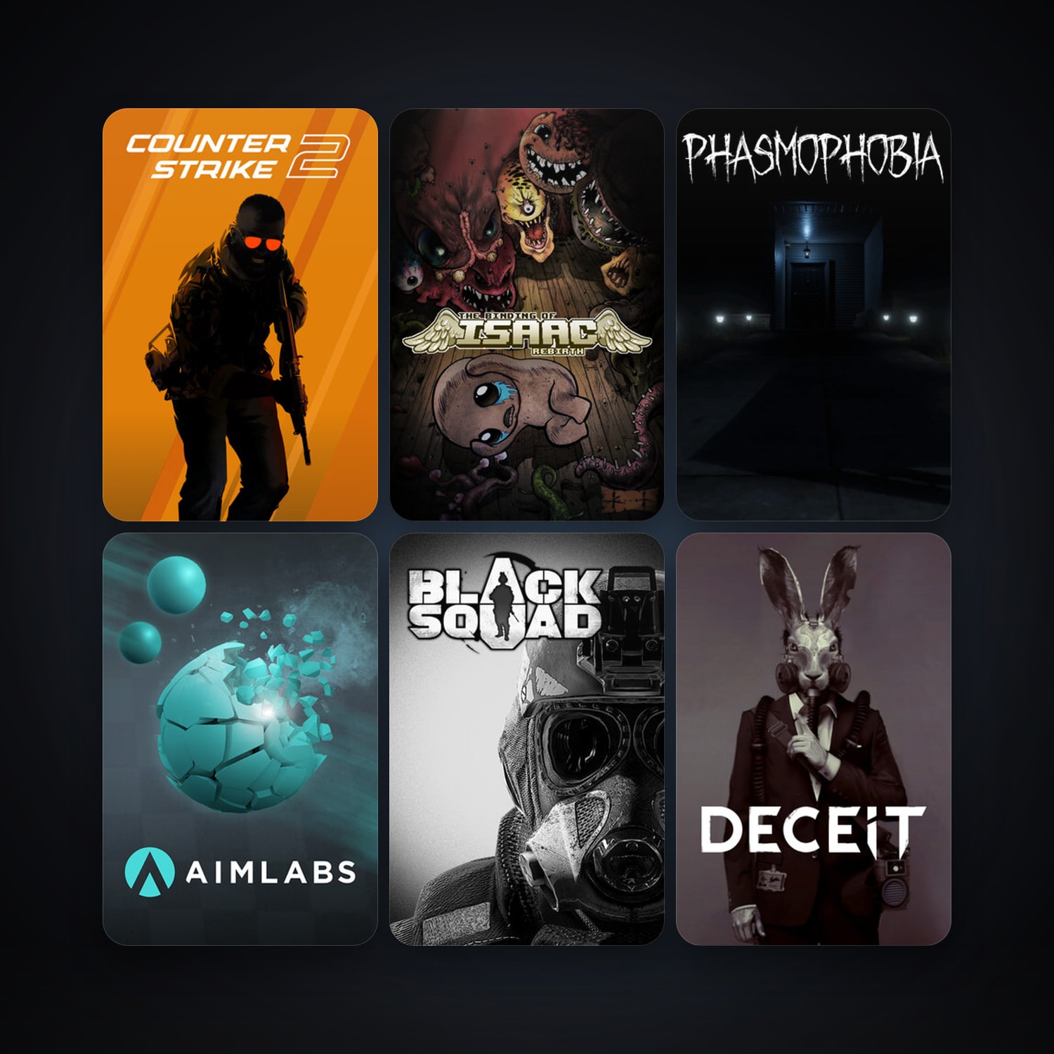 CS2 Prime + The Binding of Isaac: Rebirth, 21 games, clean — HabibiAccounts