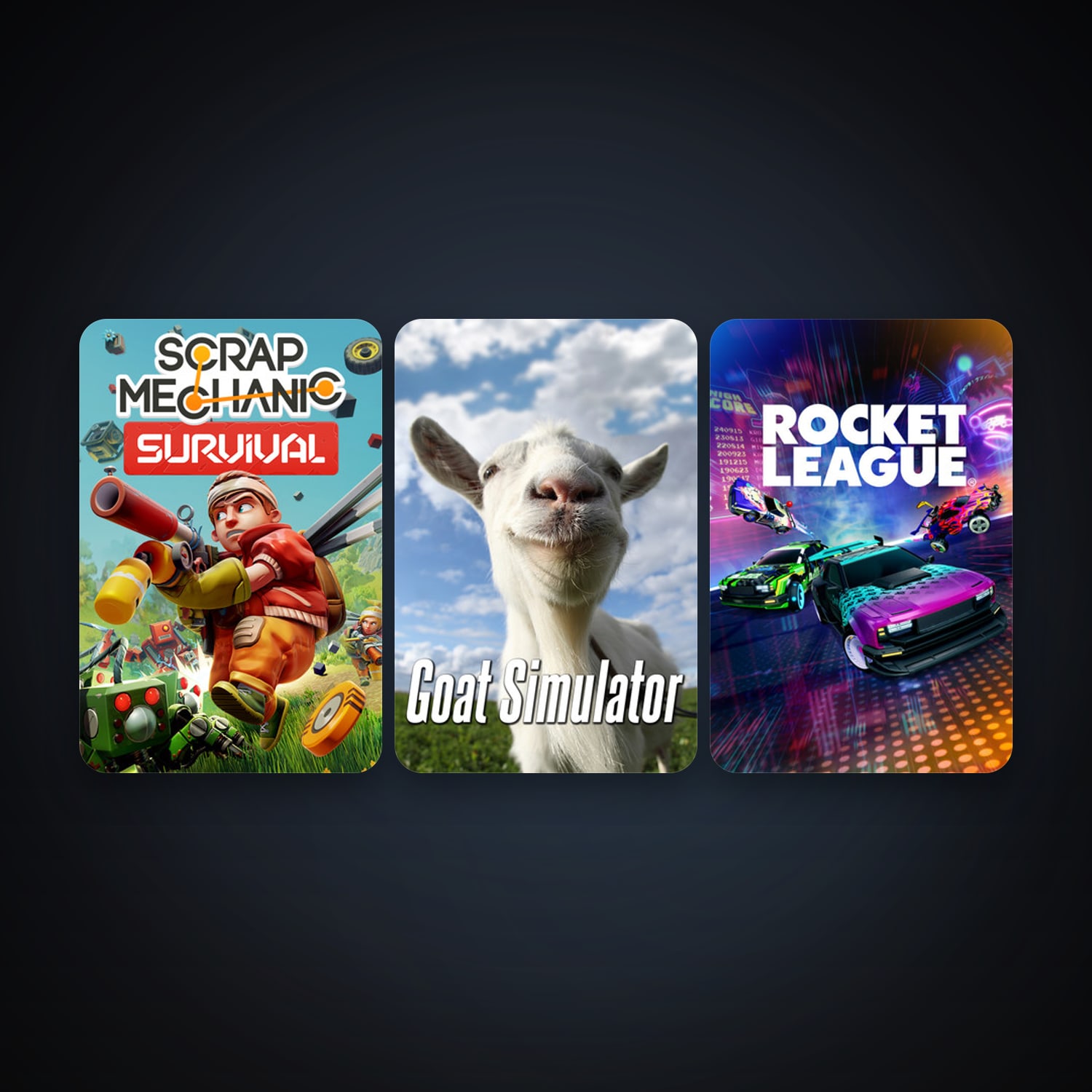 Rocket League + Goat Simulator, 3 games, clean — HabibiAccounts