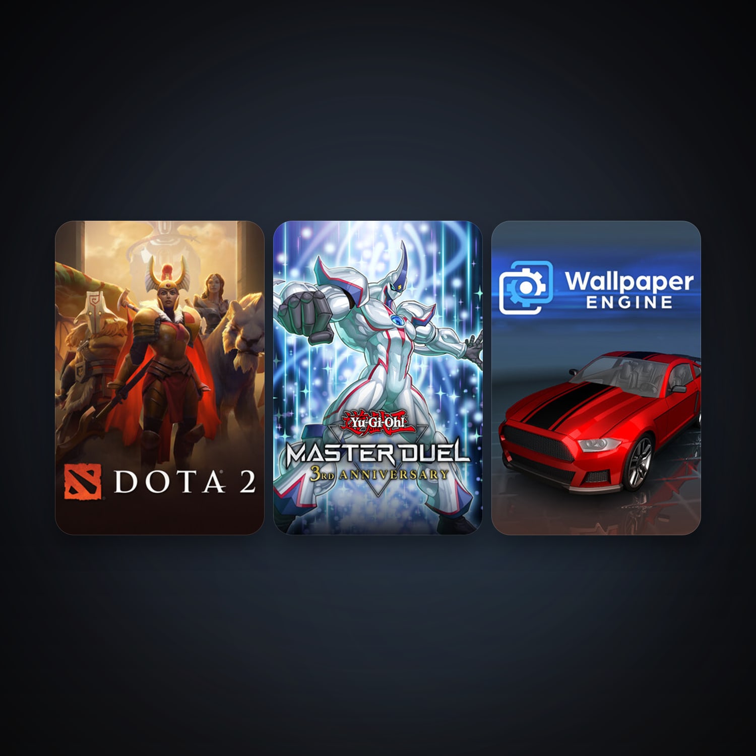 Dota 2 + Wallpaper Engine, 4 games, clean — HabibiAccounts