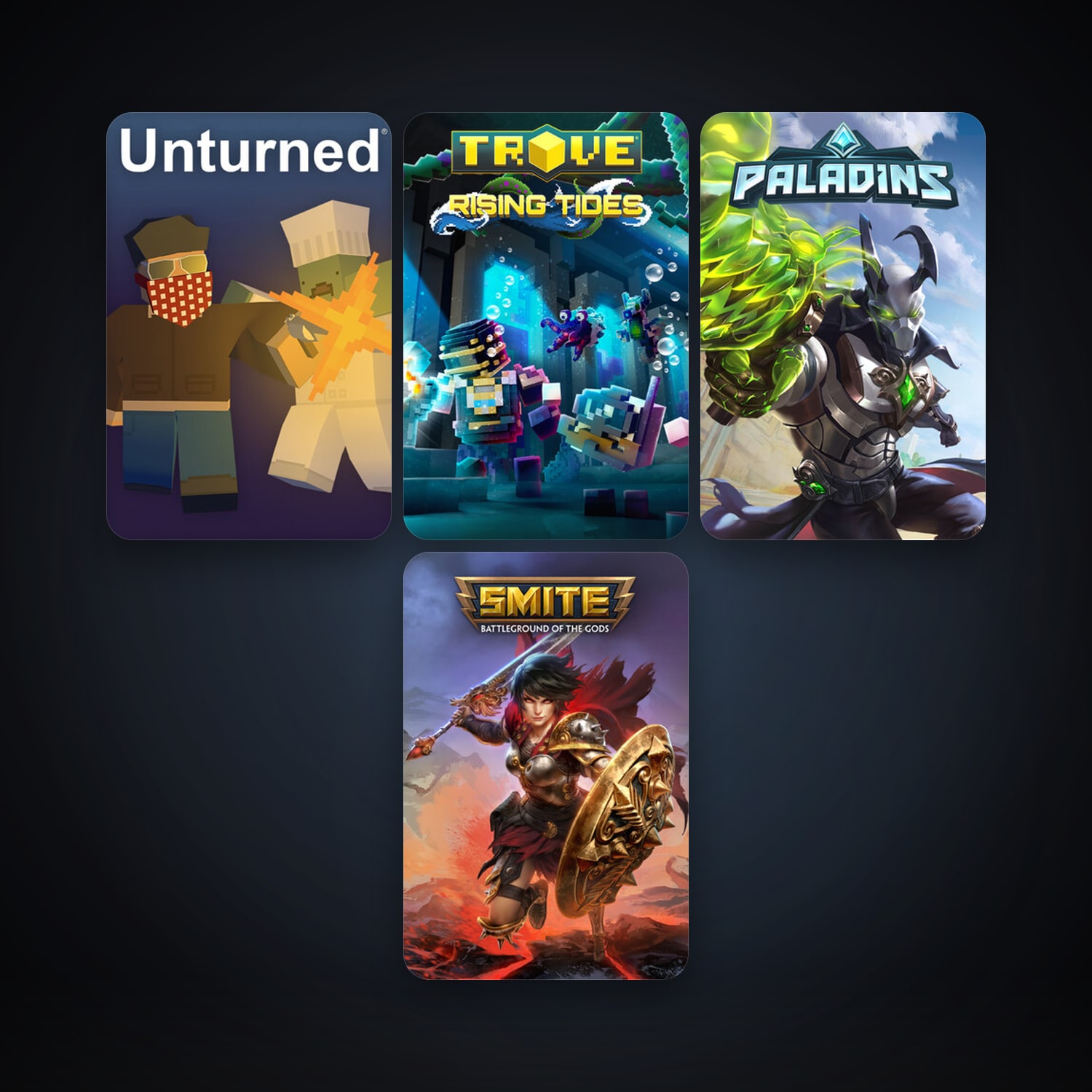 Trove + Unturned, 7 games, clean — HabibiAccounts