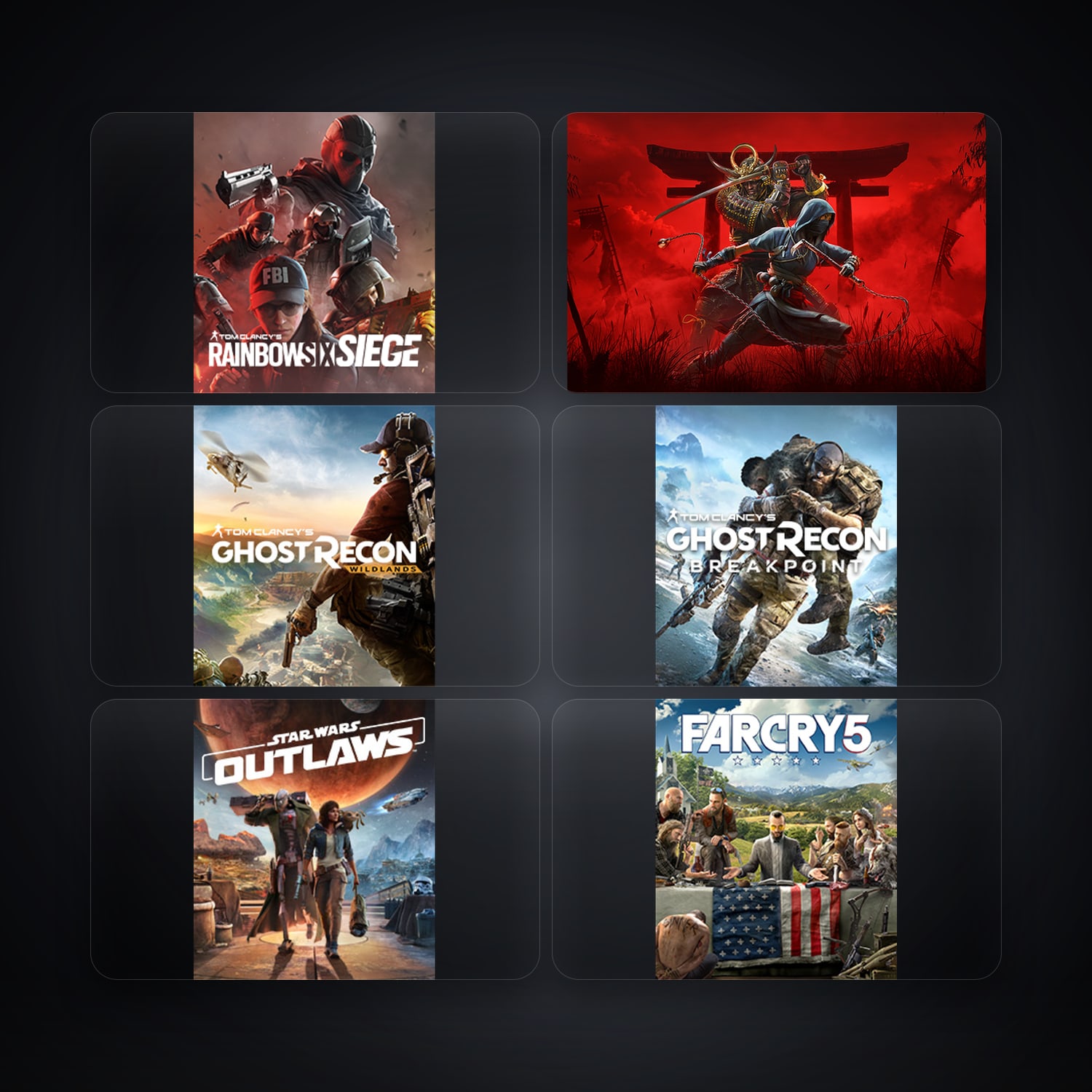 Ubisoft Tom Clancy's Rainbow Six Siege (Steam) + Assassin's Creed Shadows — DK — 9 games — HabibiAccounts