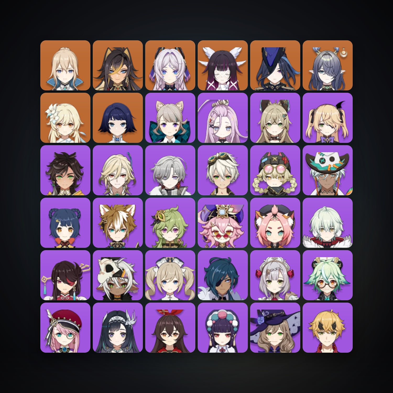Genshin Impact | AR 55 | 39 Chars | 6× 5★ — Genshin / miHoYo Account — HabibiAccounts