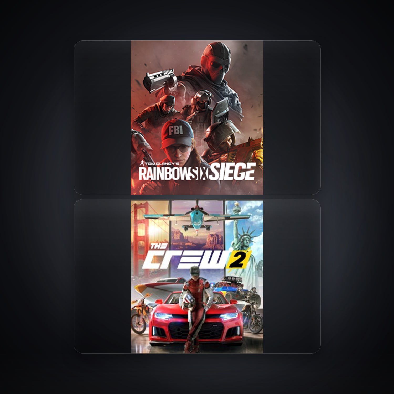 Ubisoft Tom Clancy's Rainbow Six Siege + The Crew 2 — BR — 3 games — HabibiAccounts