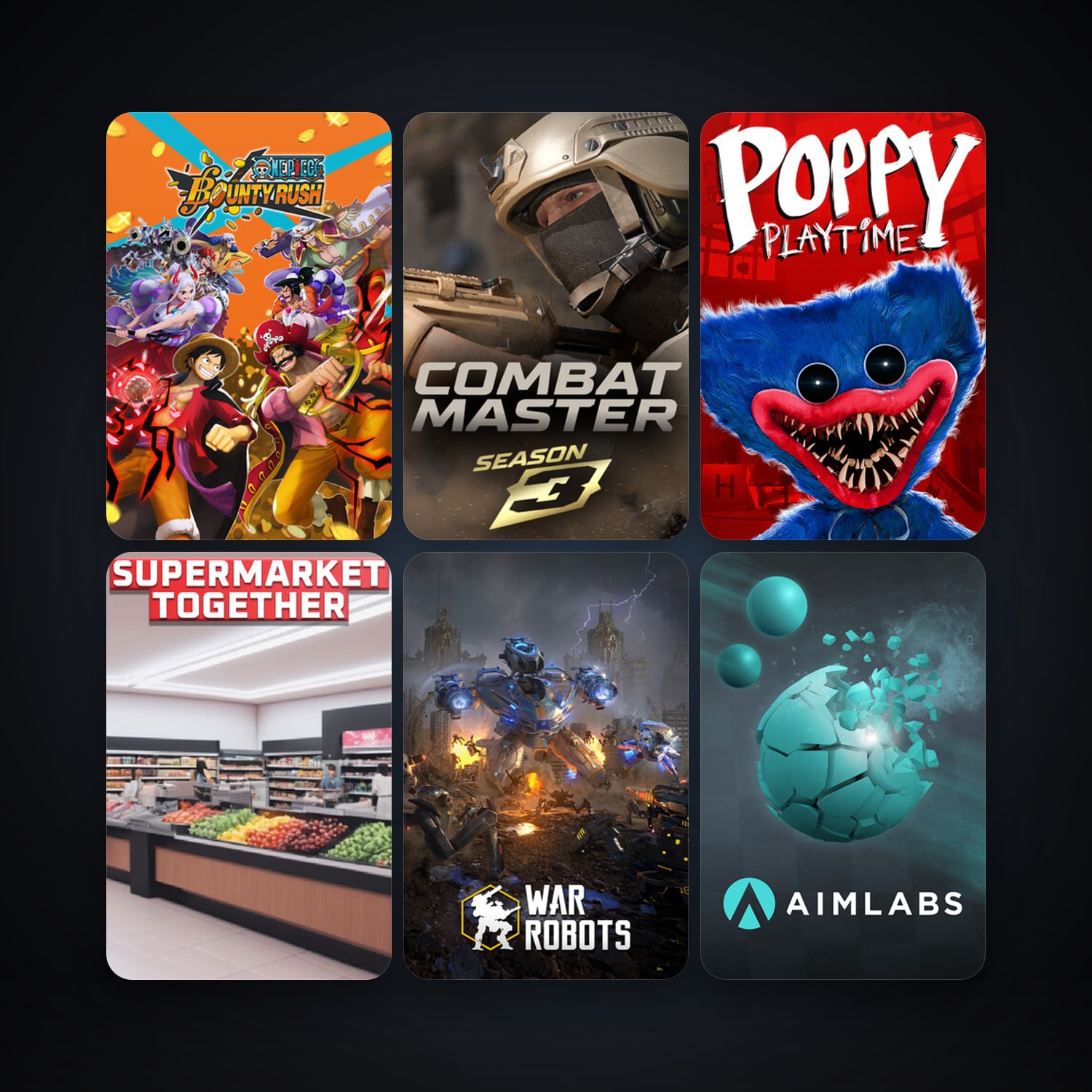 Aimlabs + War Robots, 19 games, clean — HabibiAccounts
