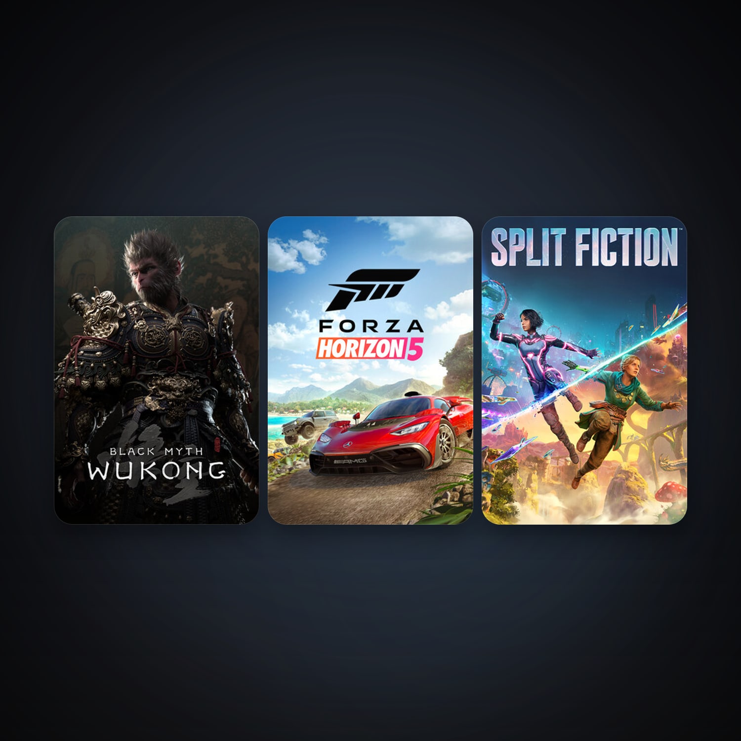 Forza Horizon 5 + Split Fiction, 4 games, clean — HabibiAccounts