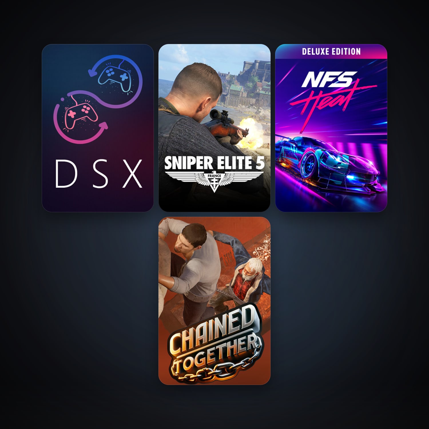 Sniper Elite 5 + Need for Speed Heat, 6 games, clean — HabibiAccounts
