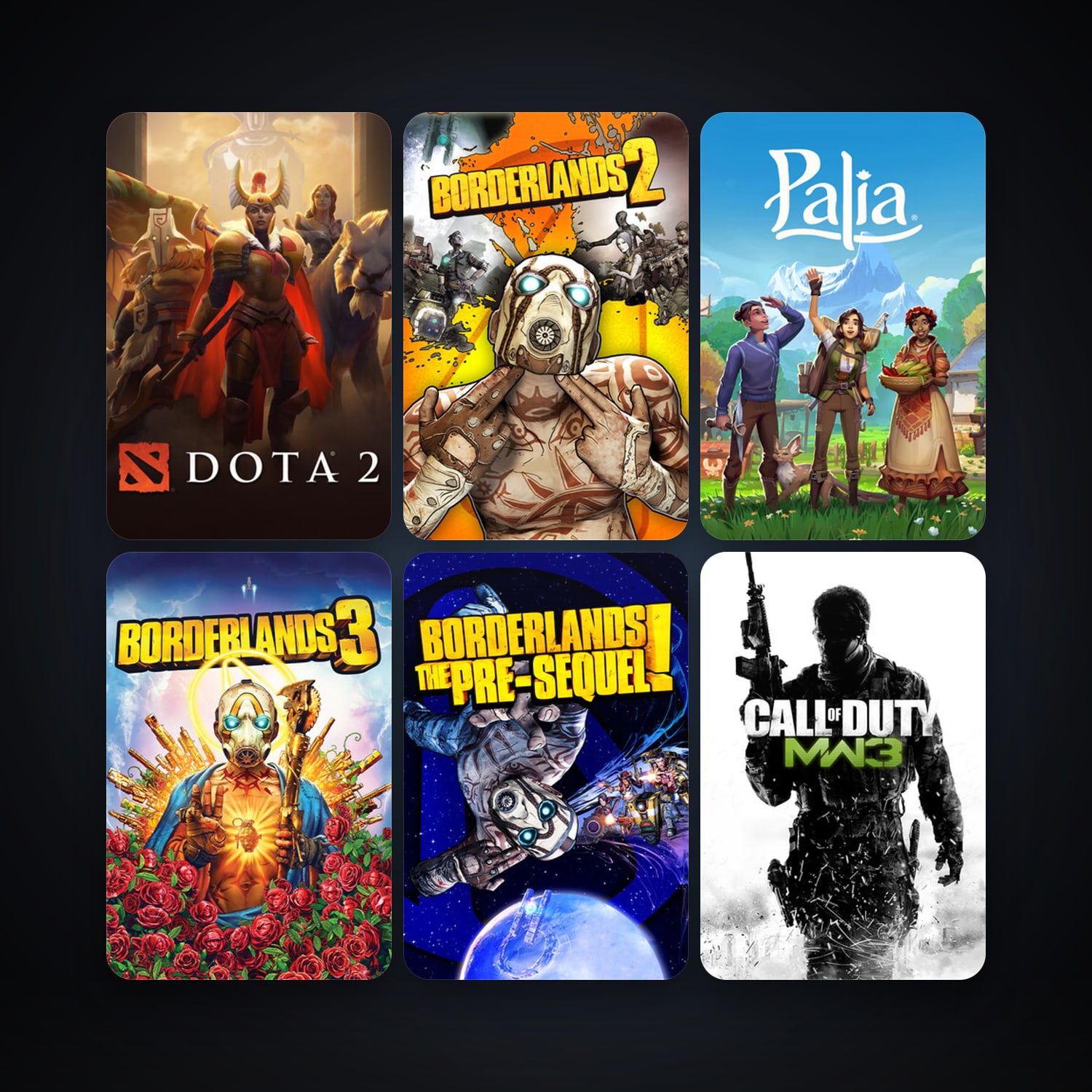Dota 2 + Call of Duty: Modern Warfare 3 (2011), 14 games, clean — HabibiAccounts
