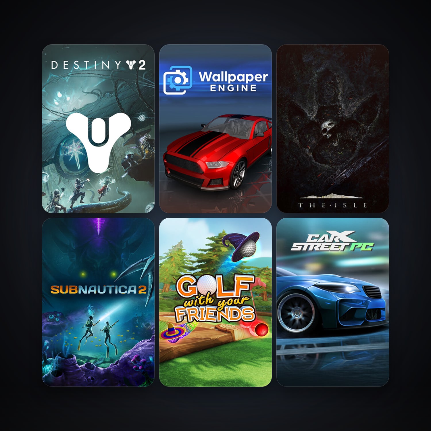 The Isle + Golf With Your Friends, 52 games, clean — HabibiAccounts