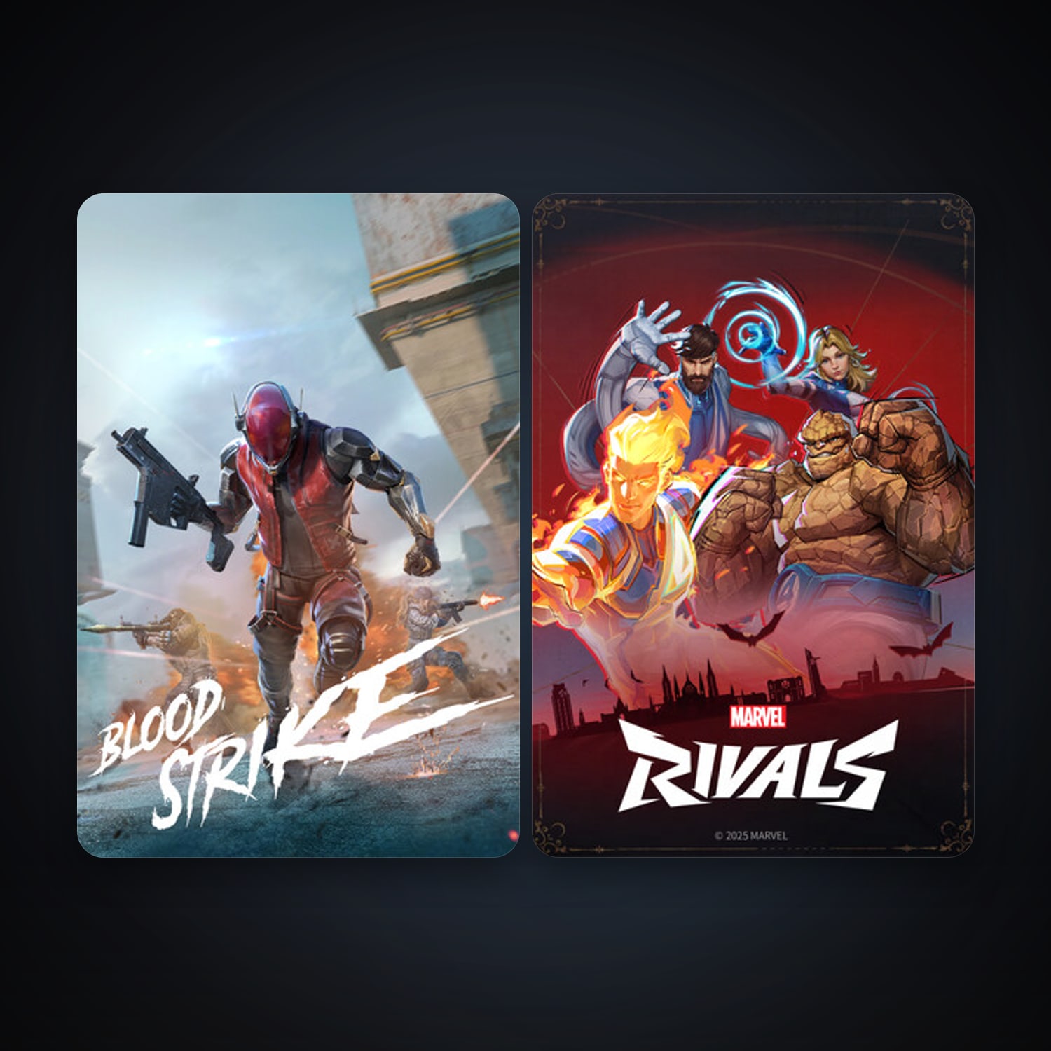 Marvel Rivals + Blood Strike, 6 games, clean — HabibiAccounts