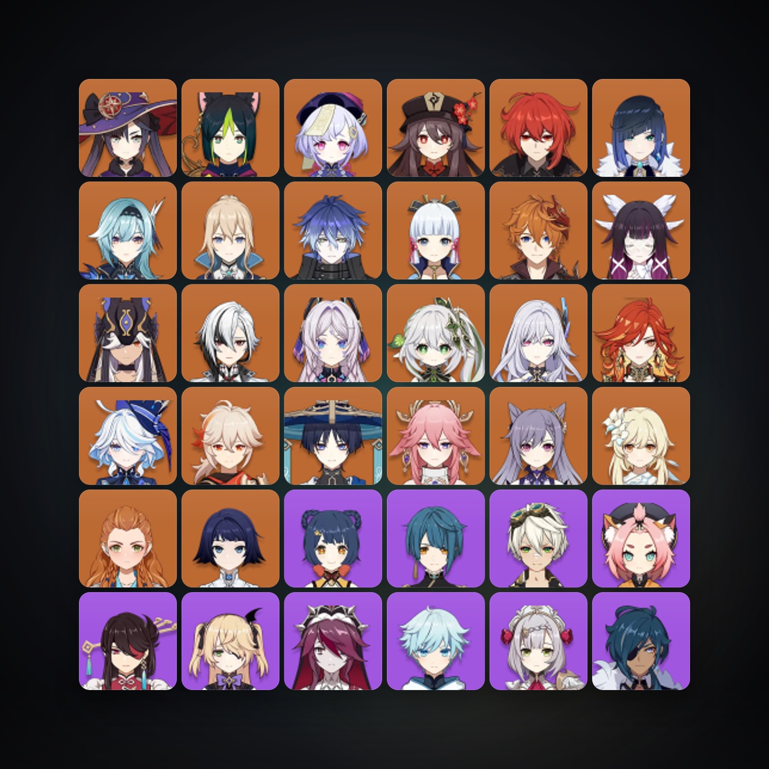 Genshin Impact | AR 60 | 72 Chars | 23× 5★ — Genshin / miHoYo Account — HabibiAccounts