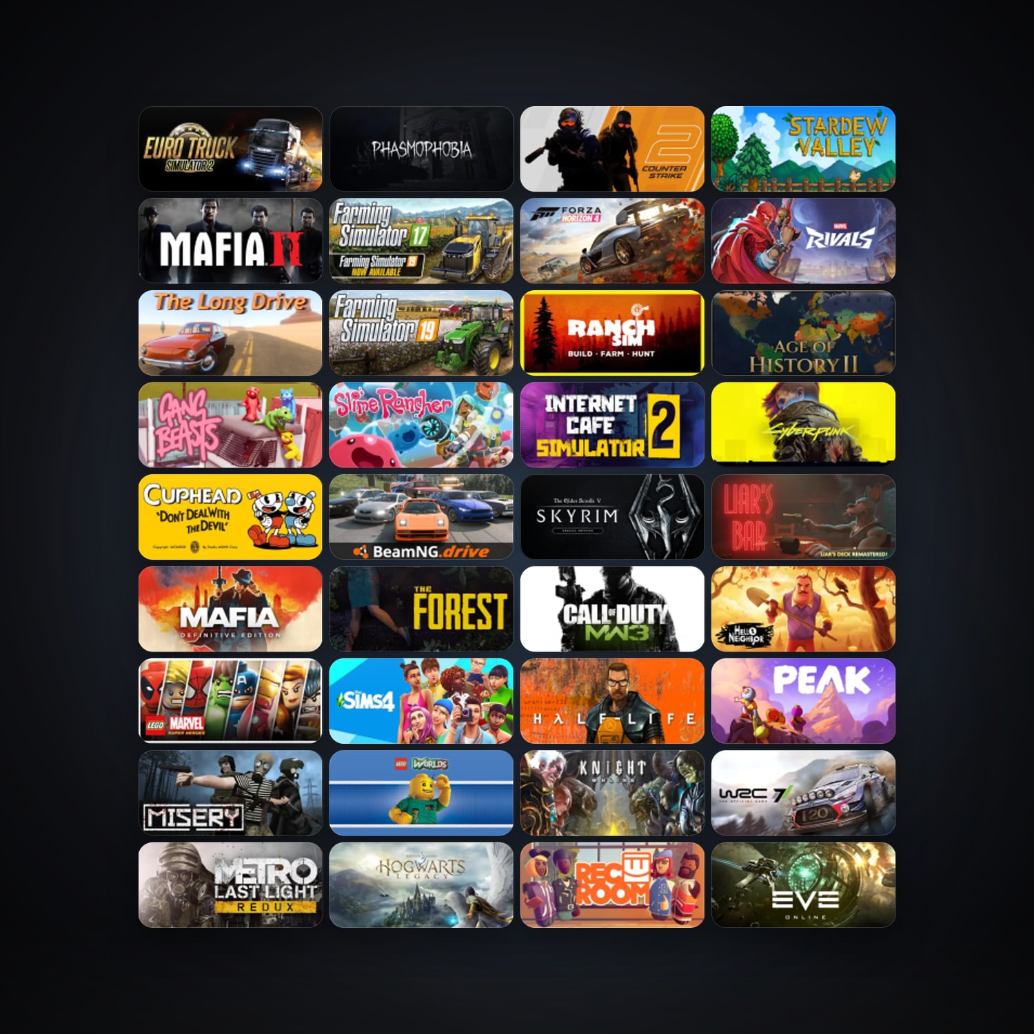 Steam 156 games, clean — HabibiAccounts
