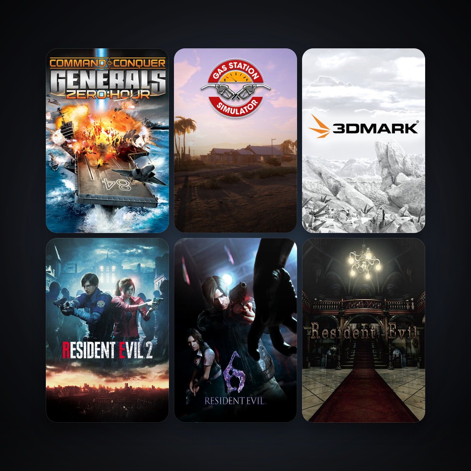 Resident Evil 6 + 3DMark, 84 games, Steam 10, clean — HabibiAccounts
