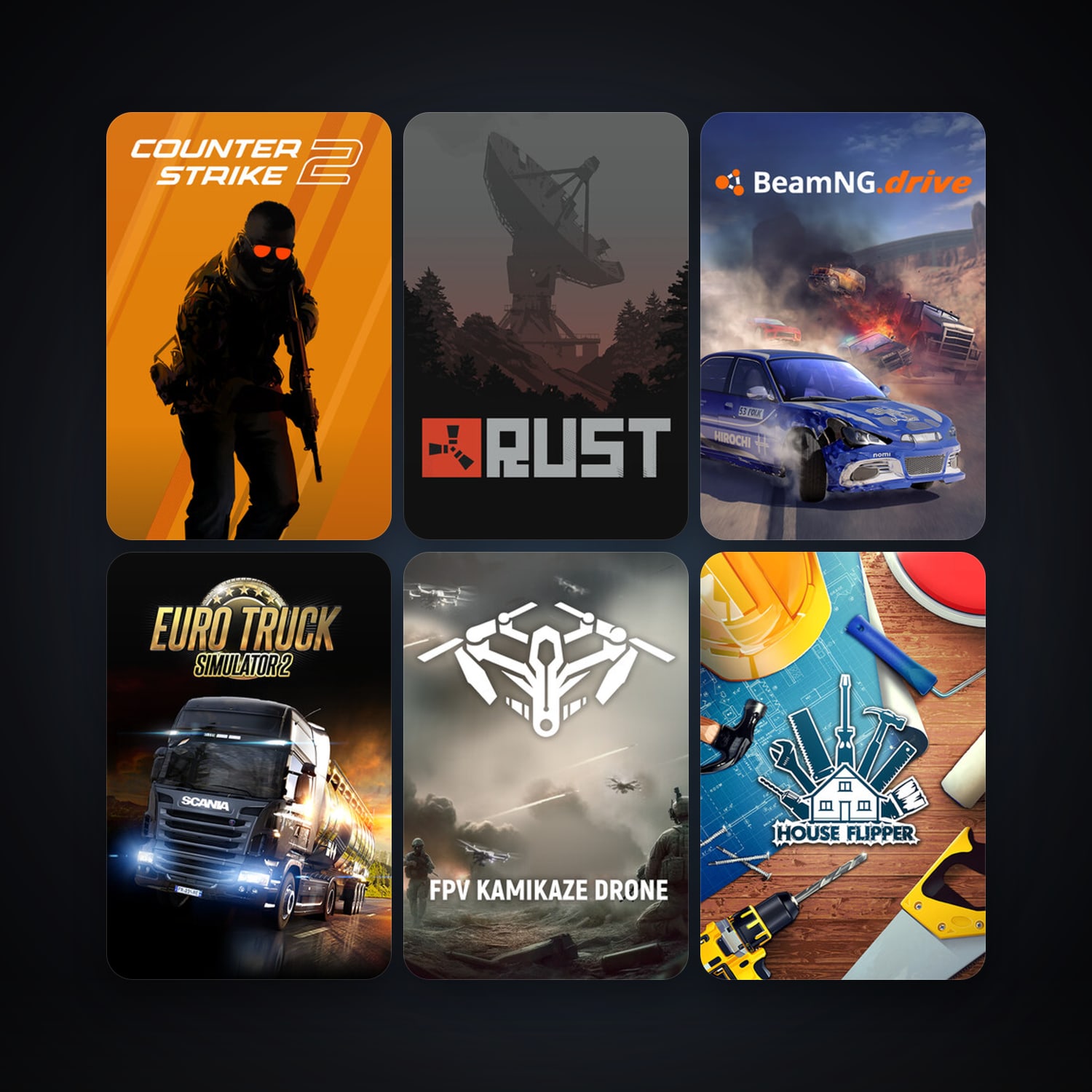 CS2 Prime + Euro Truck Simulator 2, 32 games, clean — HabibiAccounts