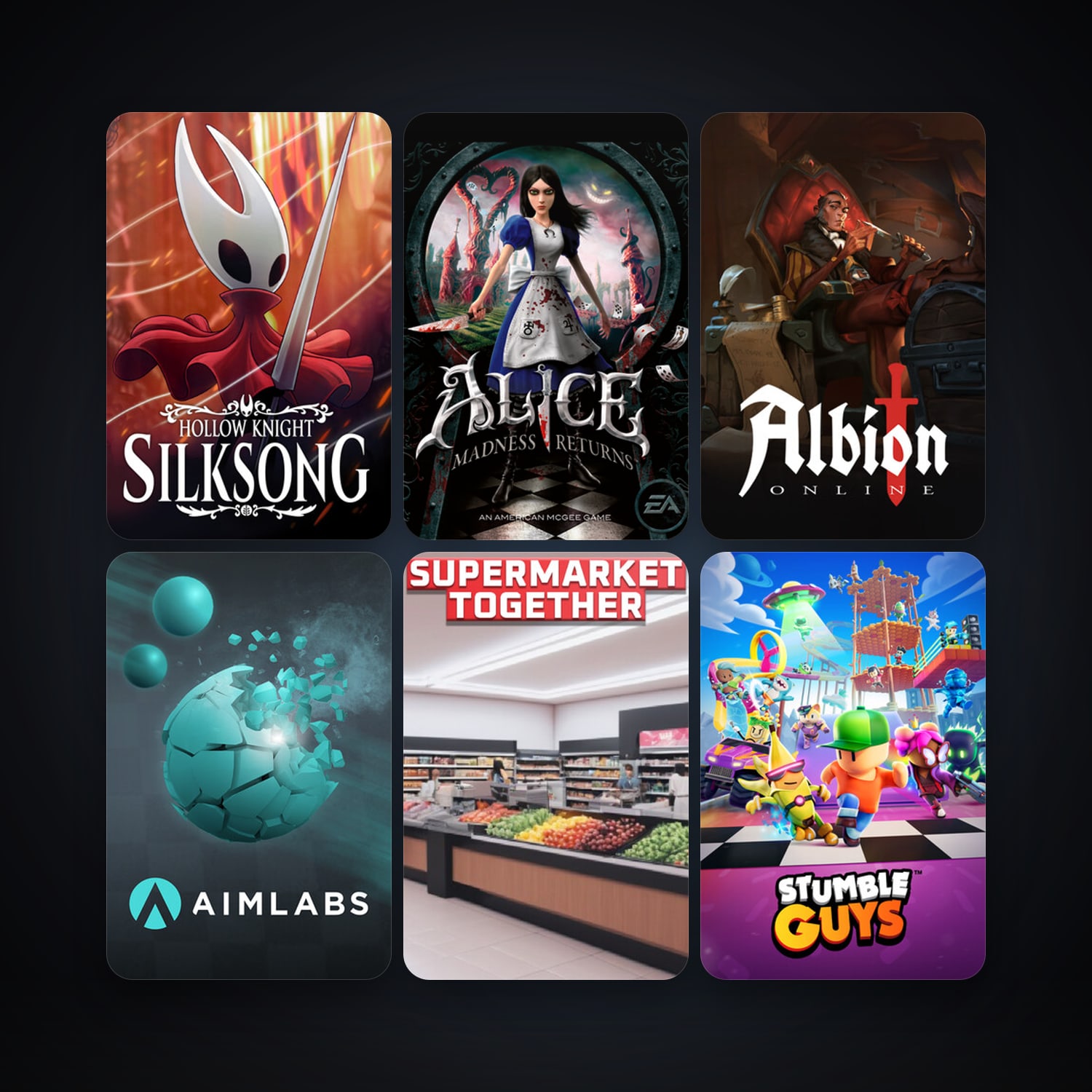 Alice: Madness Returns + Aimlabs, 10 games, clean — HabibiAccounts