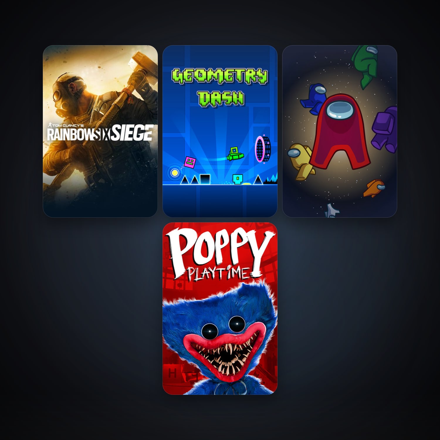 Geometry Dash + Tom Clancy's Rainbow Six Siege, 6 games, clean — HabibiAccounts