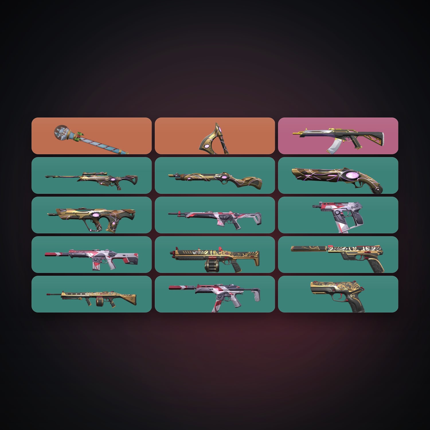 NA Gold 1 locker — 2 knives, 15 skins, lvl 45 — HabibiAccounts