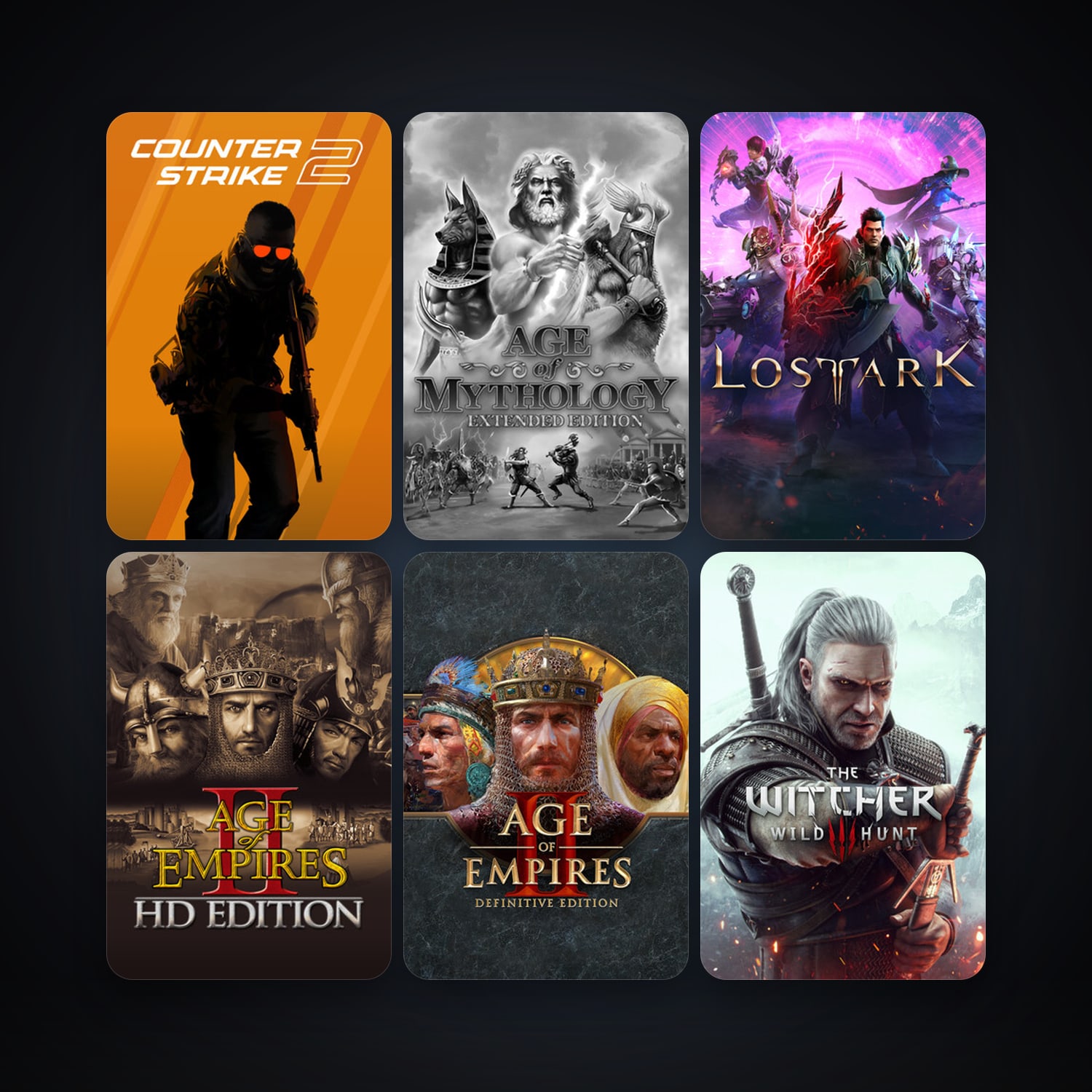 CS2 Prime + Age of Empires II, 6 games, clean — HabibiAccounts