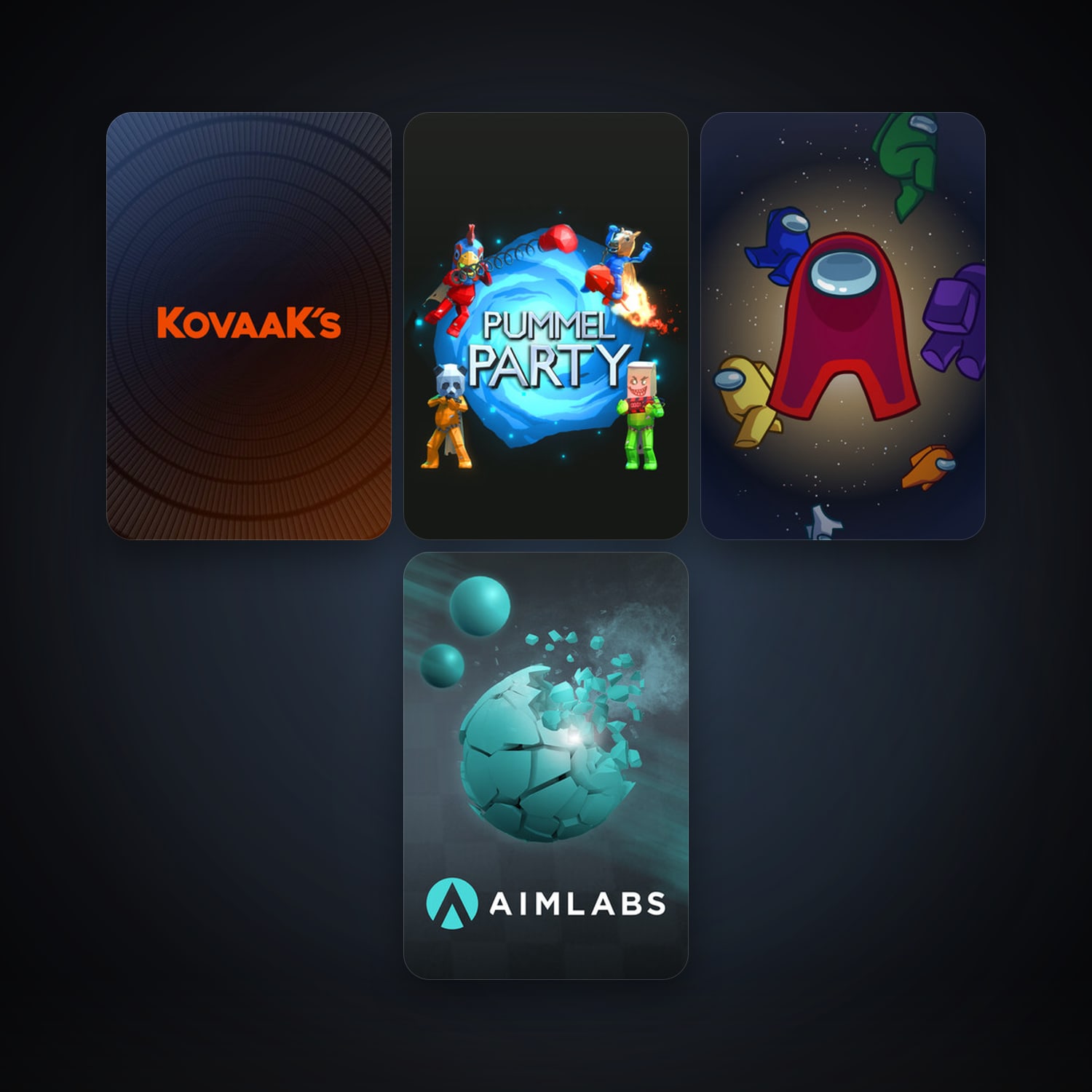 Aimlabs + KovaaK's FPS Aim Trainer, 4 games, clean — HabibiAccounts