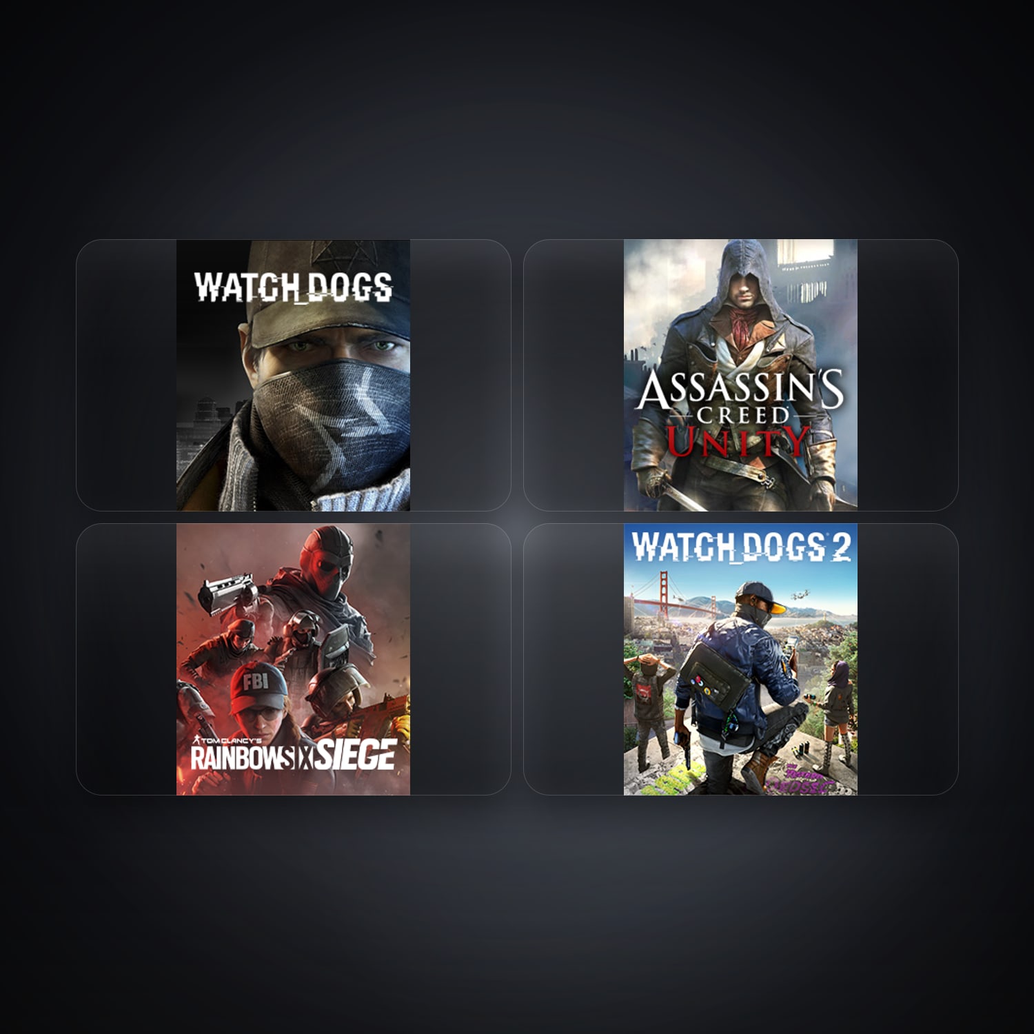 Ubisoft Watch_Dogs + Assassin's Creed Unity — BR — 4 games — HabibiAccounts