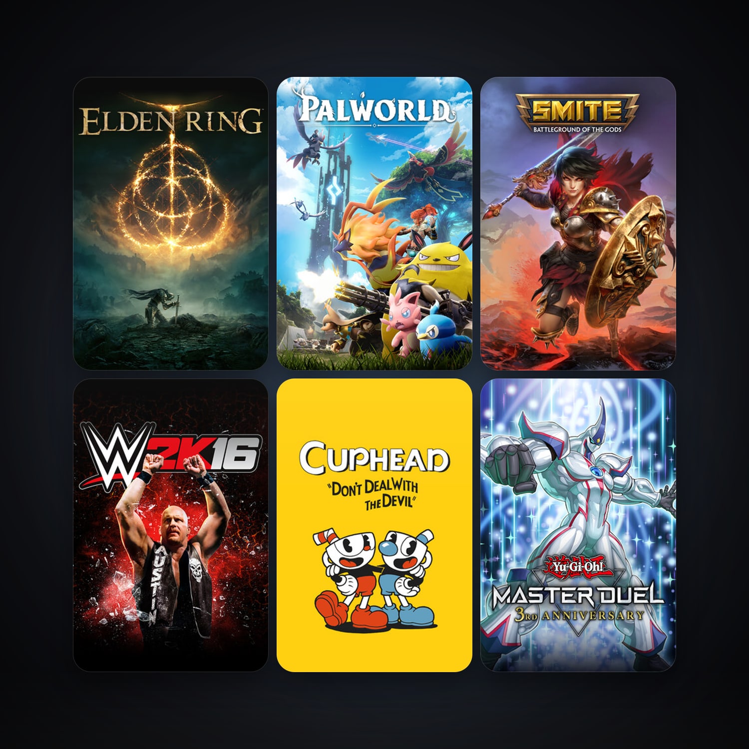 Cuphead + WWE 2K16, 20 games, clean — HabibiAccounts