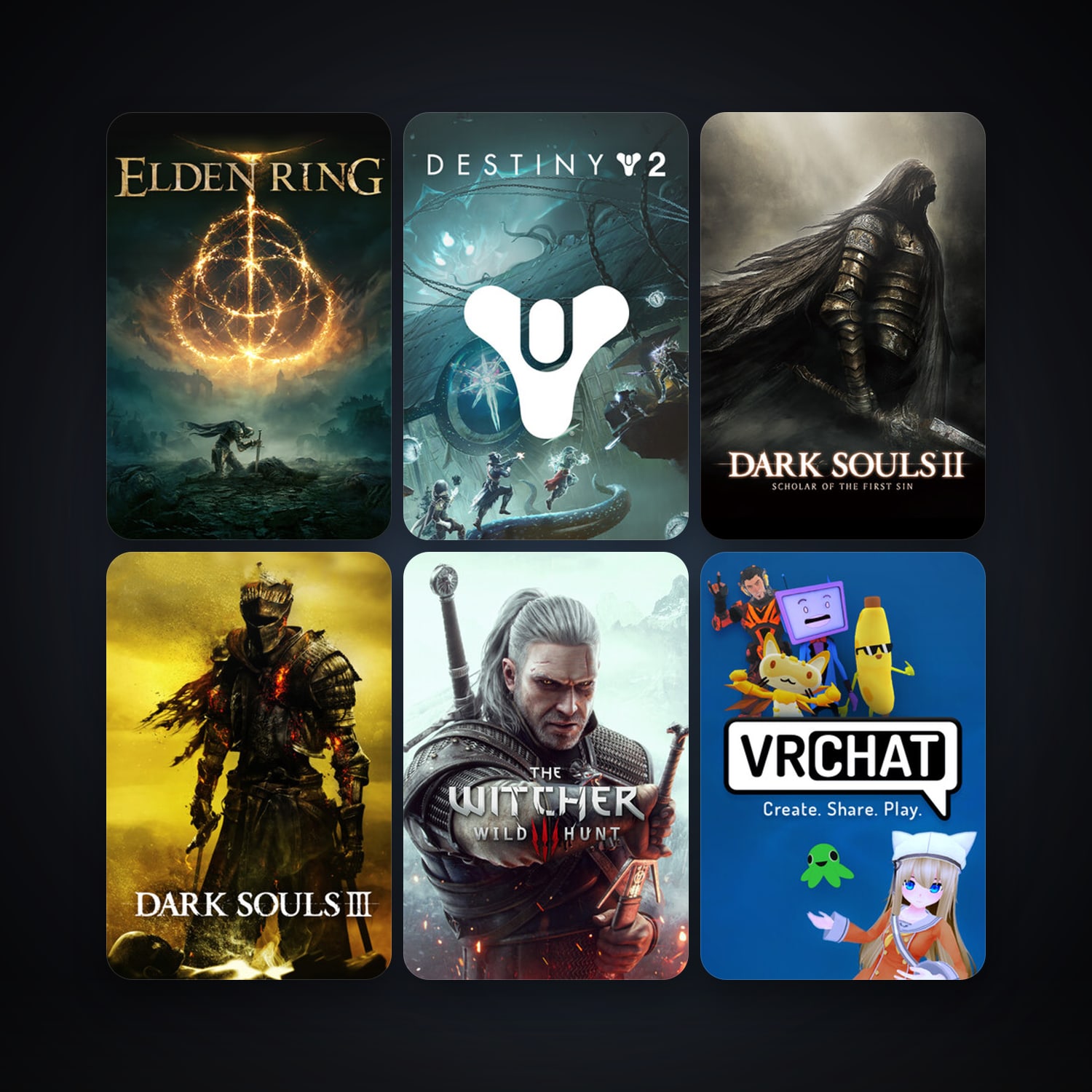The Witcher 3: Wild Hunt + DARK SOULS II: Scholar of the First Sin, 26 games, clean — HabibiAccounts