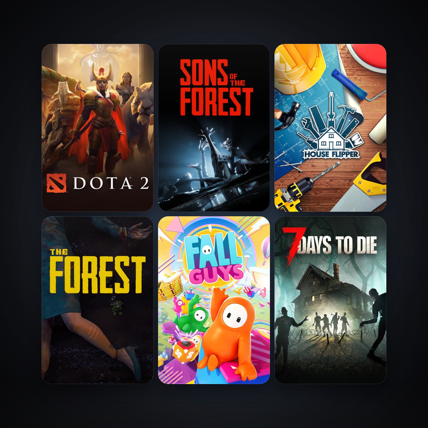 Dota 2 + The Forest, 46 games, Steam 11, clean — HabibiAccounts