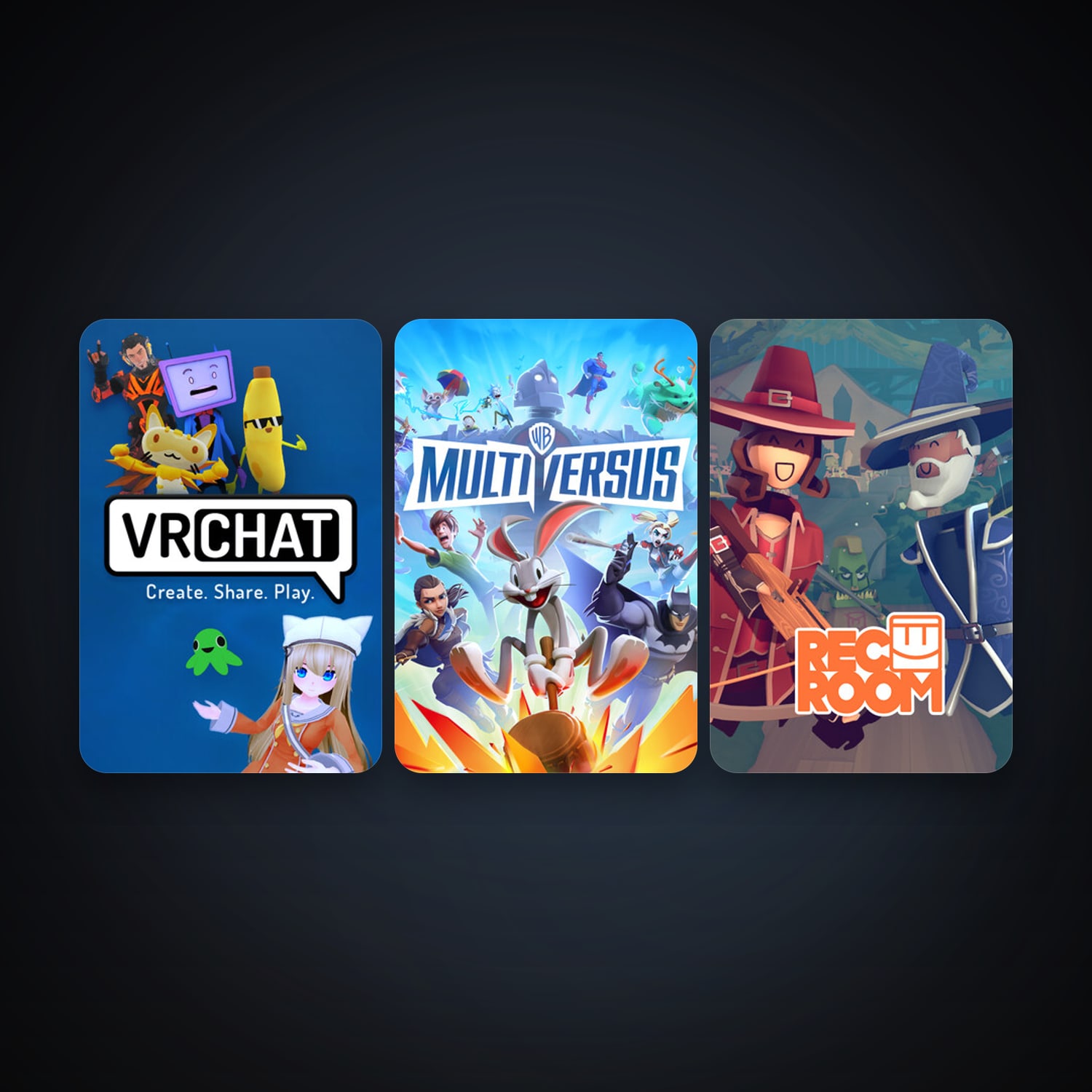 VRChat + Rec Room, 5 games, clean — HabibiAccounts