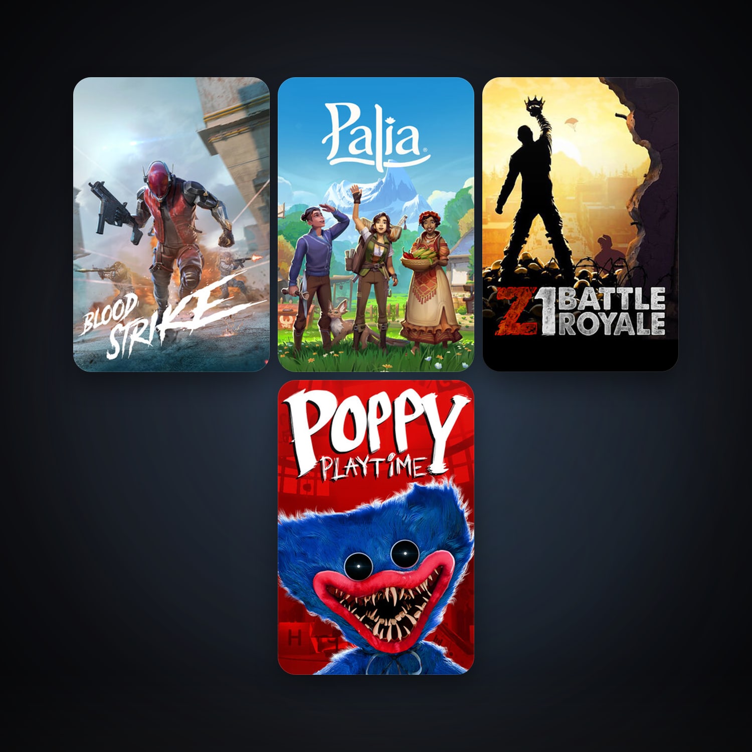 Z1 Battle Royale + Poppy Playtime, 7 games, clean — HabibiAccounts
