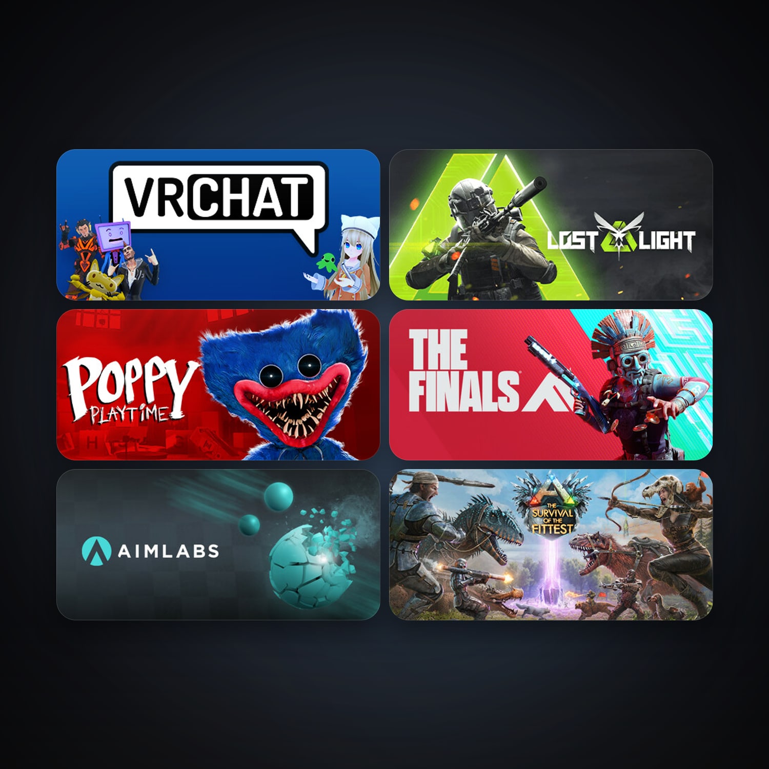 ARK: The Survival Of The Fittest + VRChat, 11 games, clean — HabibiAccounts