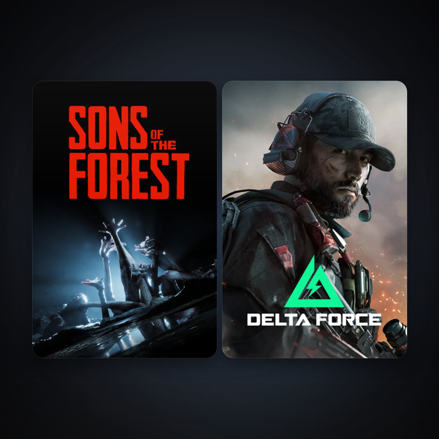 Sons Of The Forest + Delta Force: Hawk Ops, 2 games, clean — HabibiAccounts