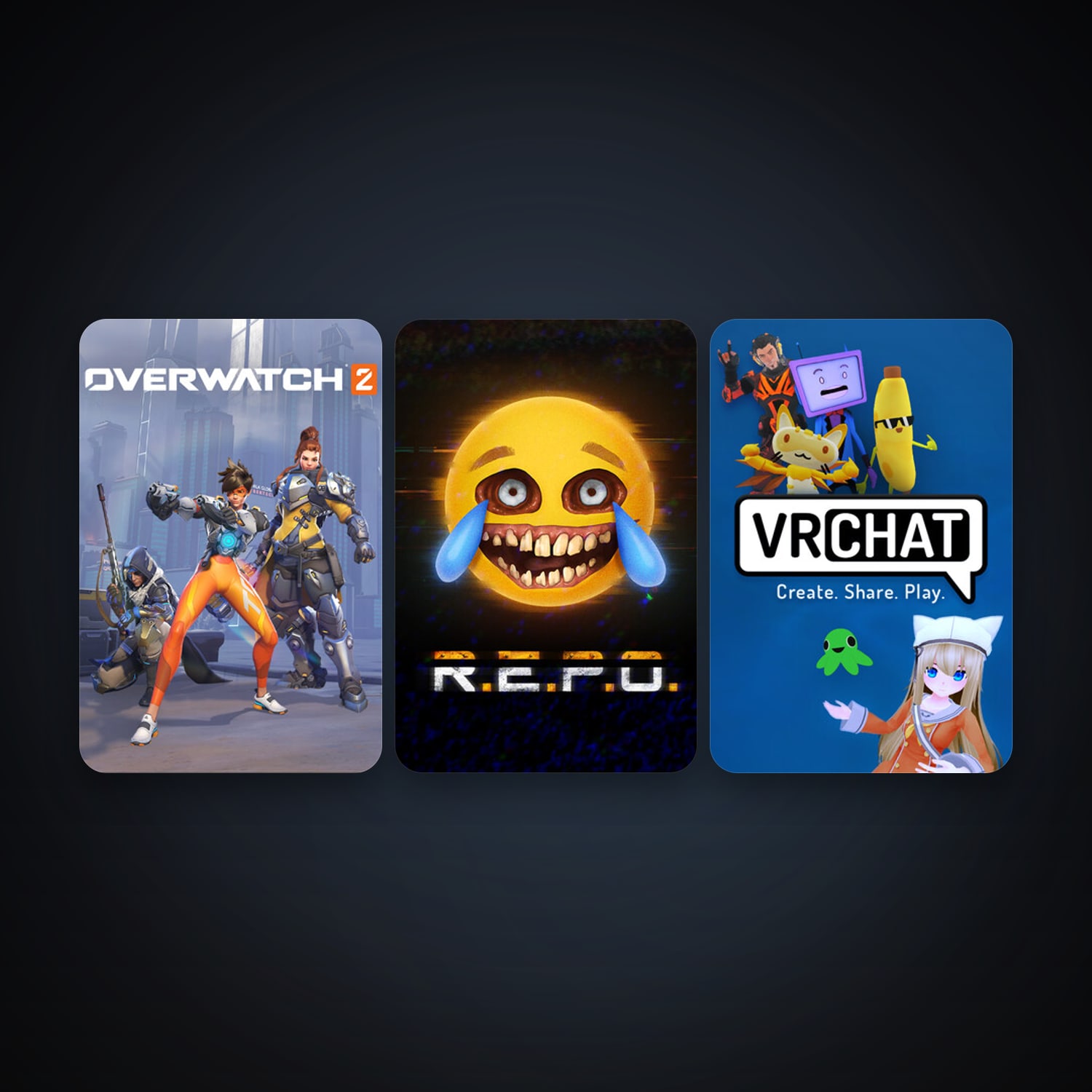 VRChat + Overwatch 2, 5 games, clean — HabibiAccounts