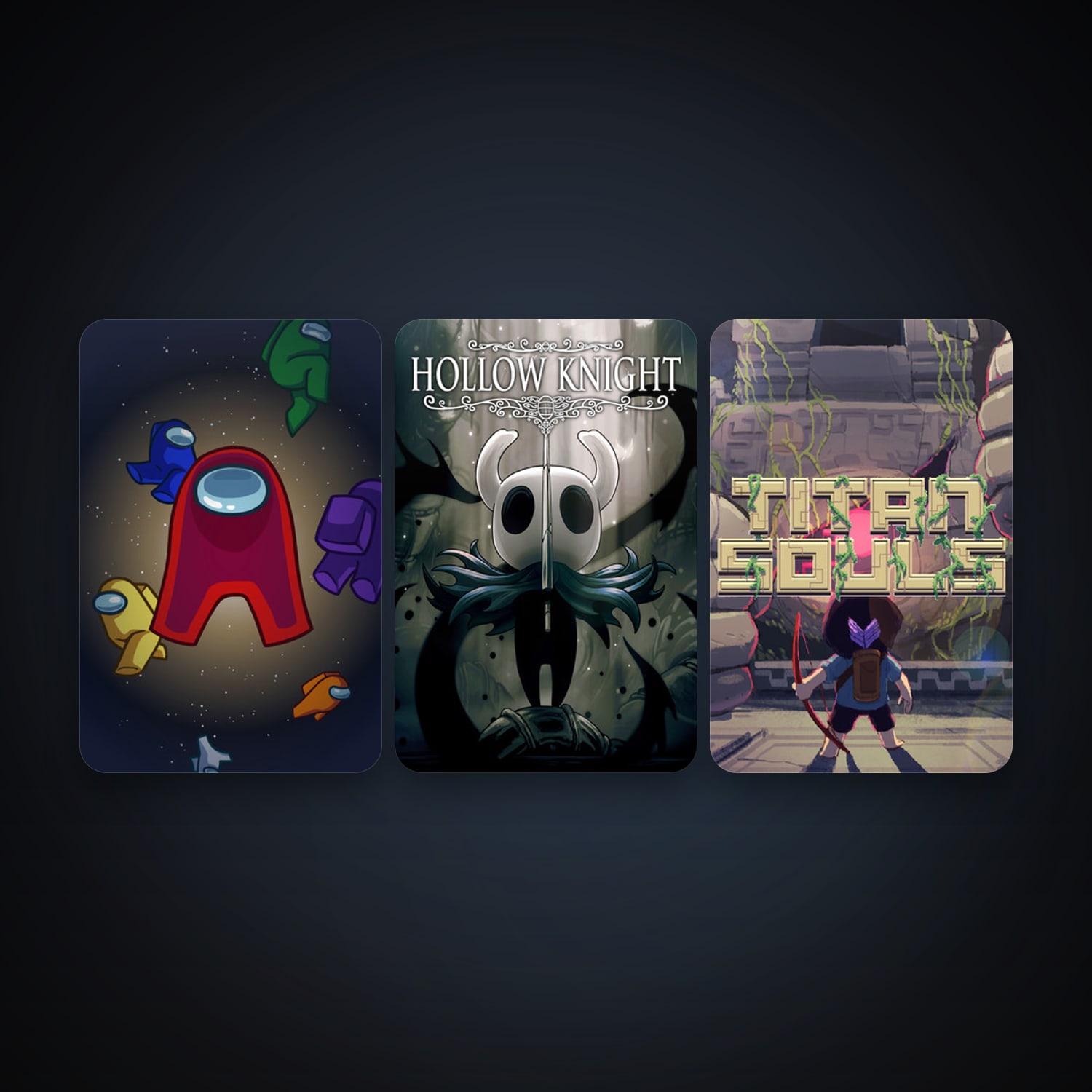 Titan Souls + Hollow Knight, 3 games, clean — HabibiAccounts