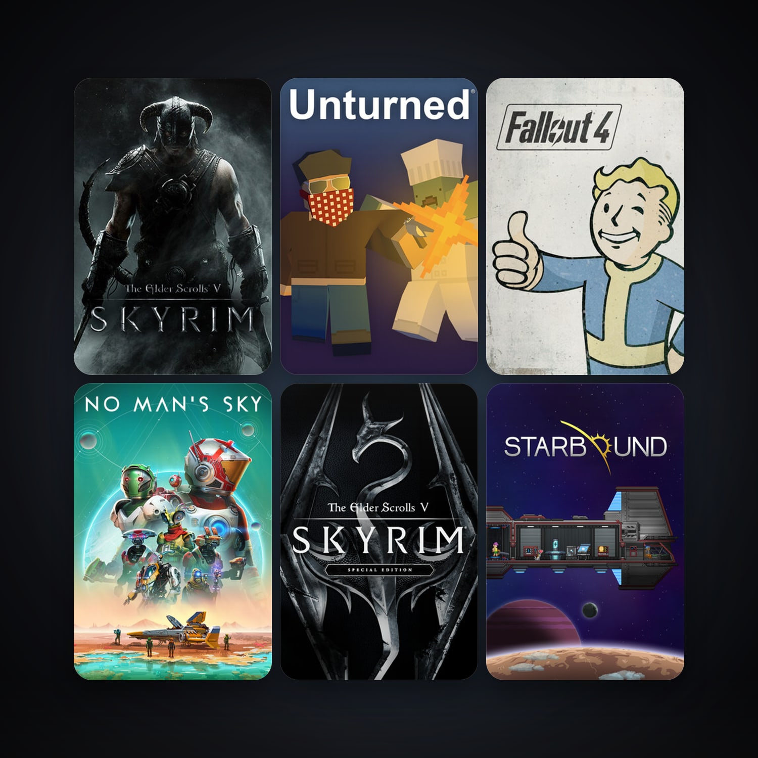 Borderlands 2 + The Elder Scrolls V: Skyrim, 158 games, Steam 12, clean — HabibiAccounts