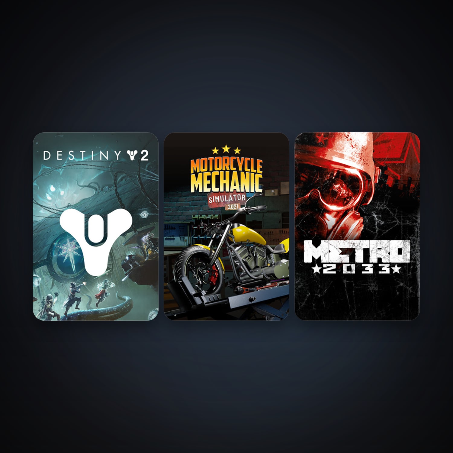 Metro 2033 + Motorcycle Mechanic Simulator 2021, 6 games, clean — HabibiAccounts