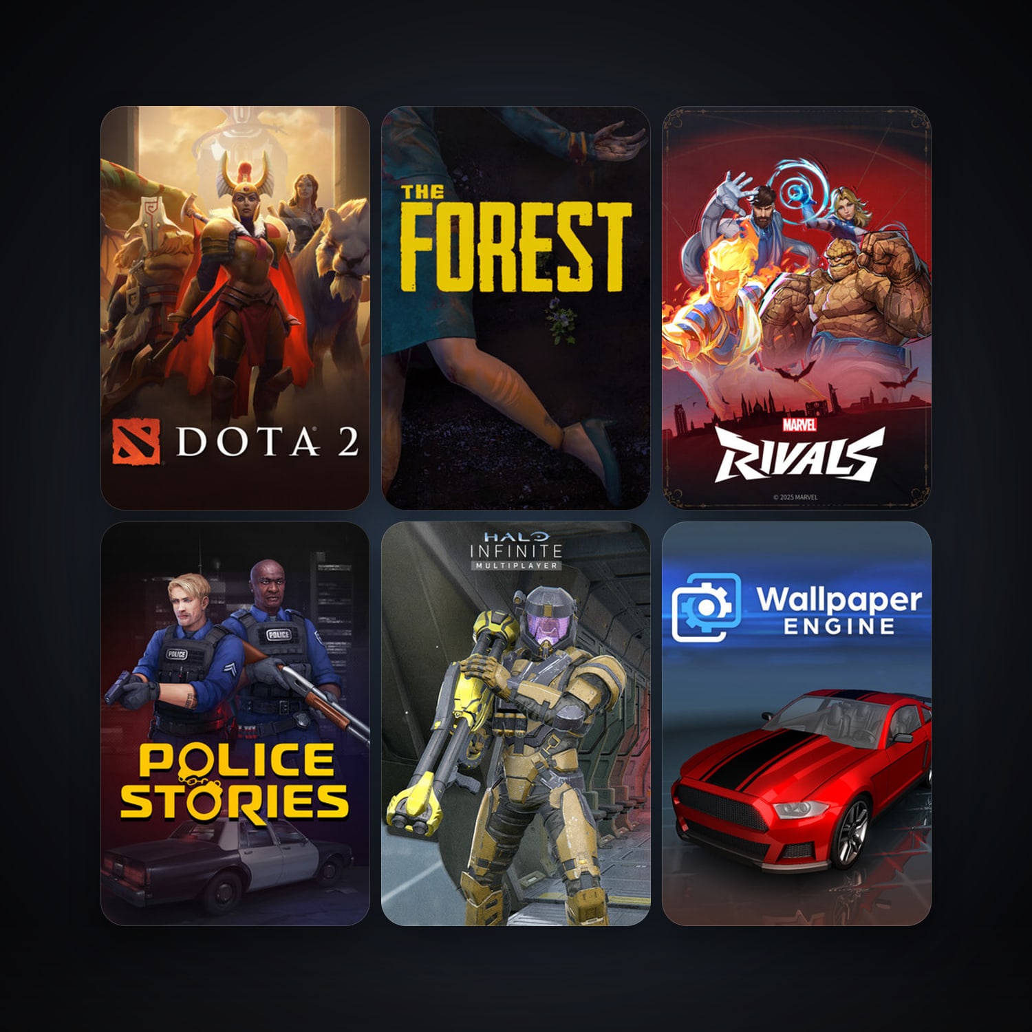 Dota 2 + The Forest, 17 games, clean — HabibiAccounts