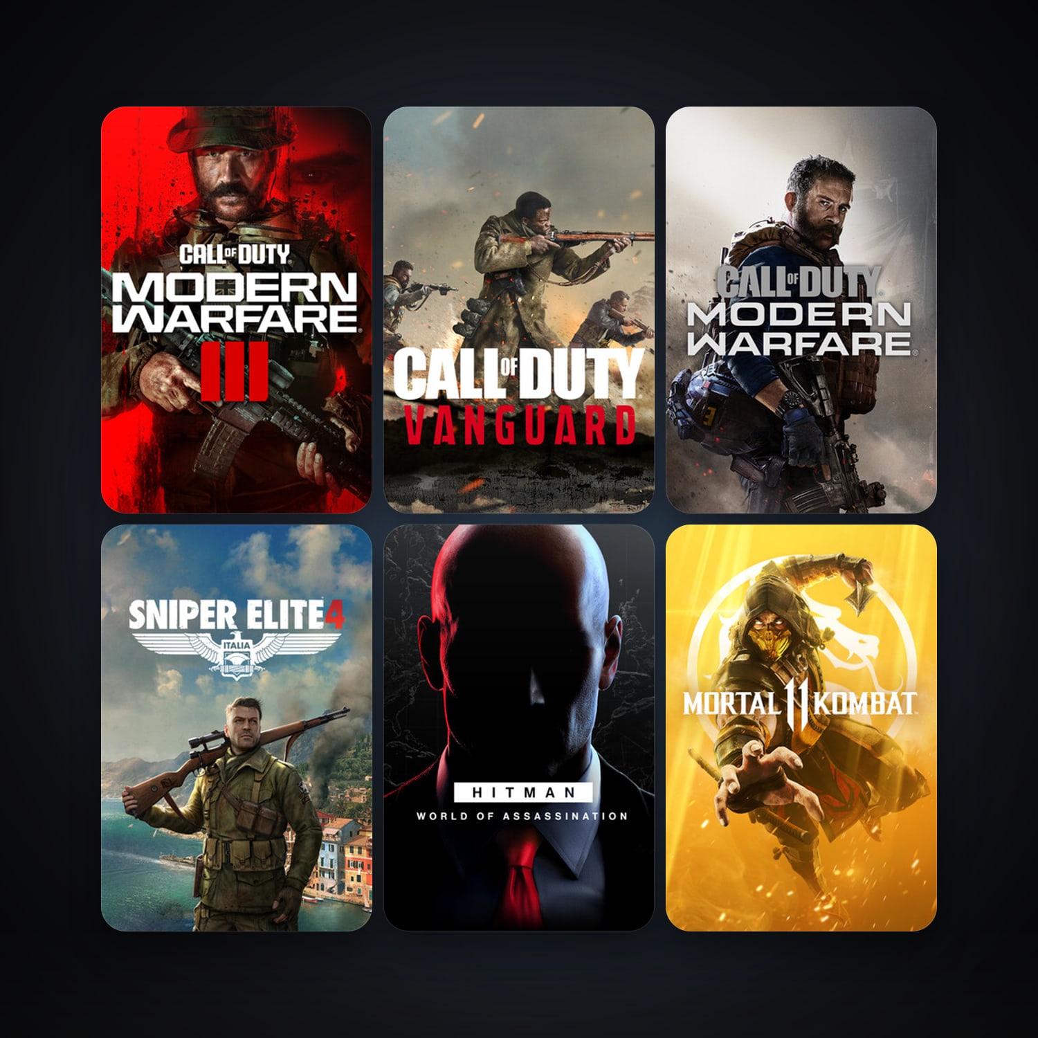 Sniper Elite 4 + Mortal Kombat 11, 16 games, clean — HabibiAccounts