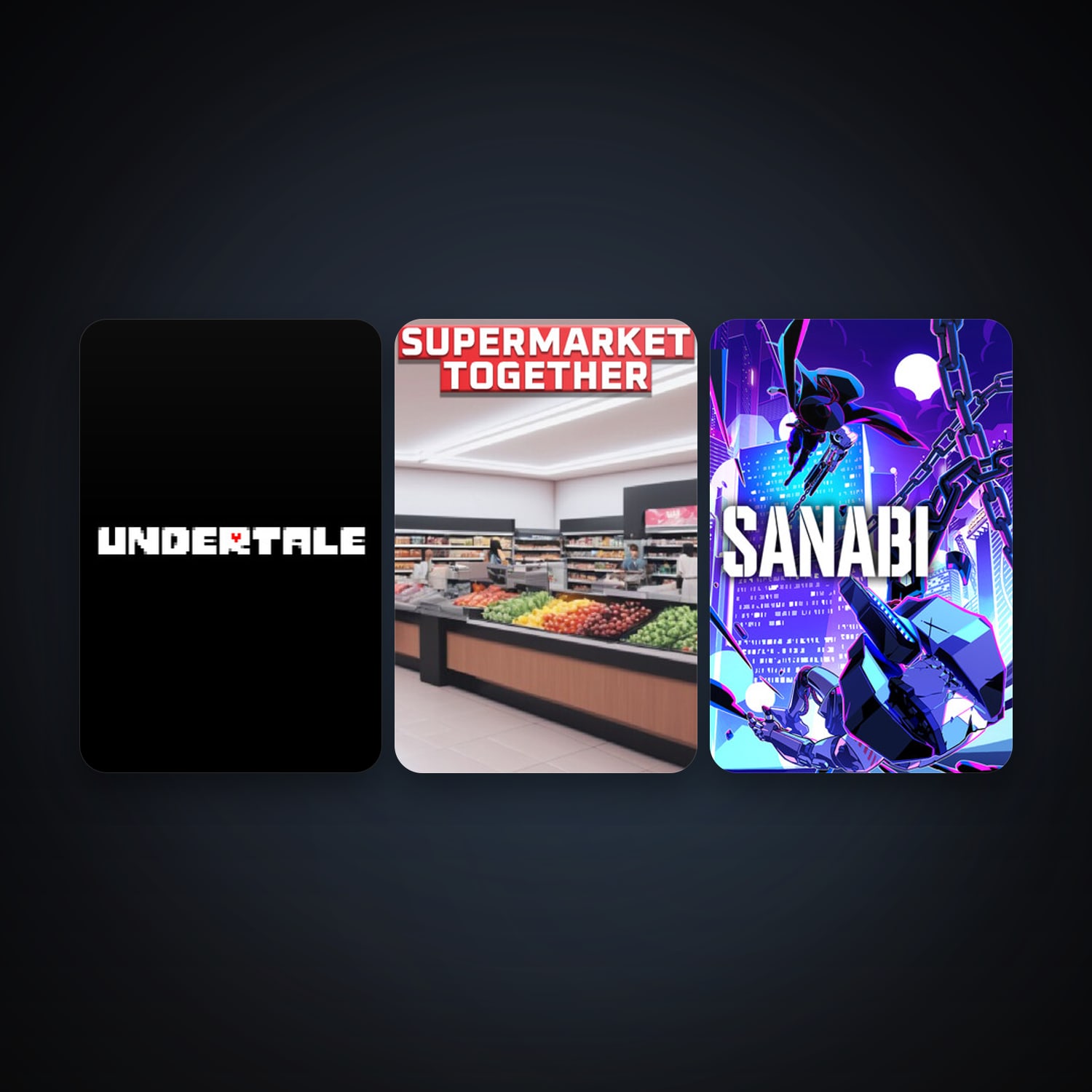 Undertale + SANABI, 6 games, clean — HabibiAccounts
