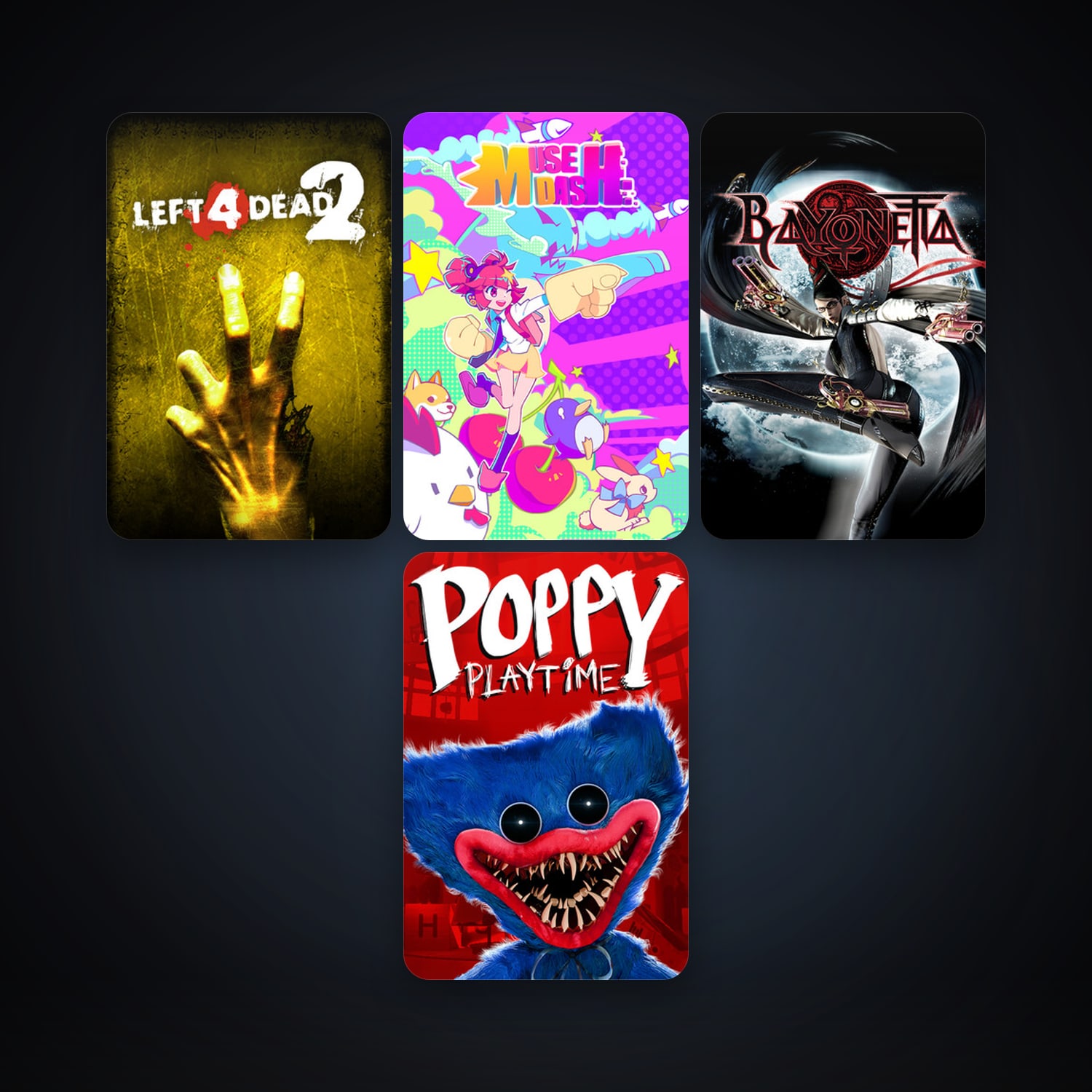Left 4 Dead 2 + Bayonetta, 8 games, clean — HabibiAccounts