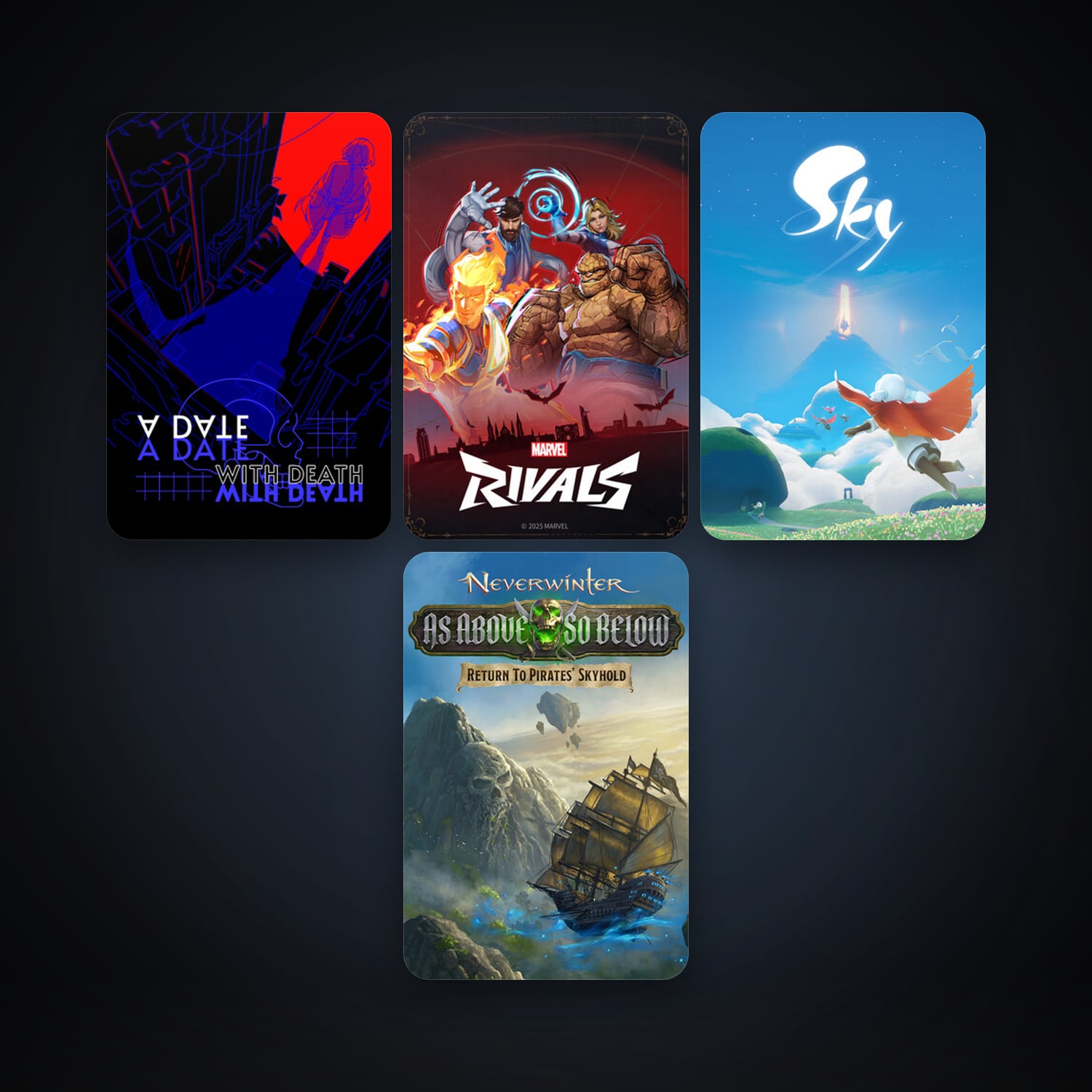 Neverwinter + Sky: Children of the Light, 21 games, clean — HabibiAccounts