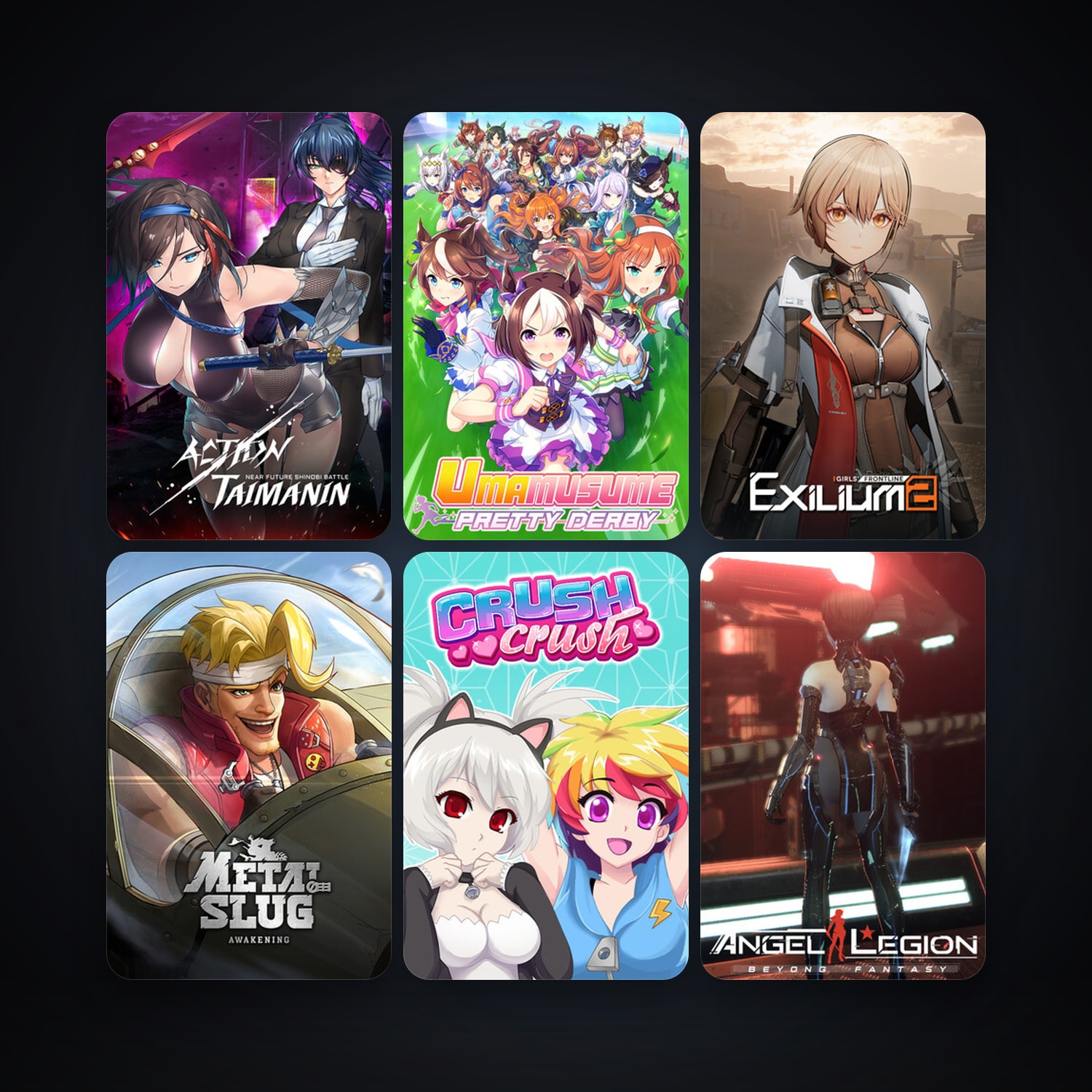 Crush Crush + Angel Legion, 34 games, clean — HabibiAccounts