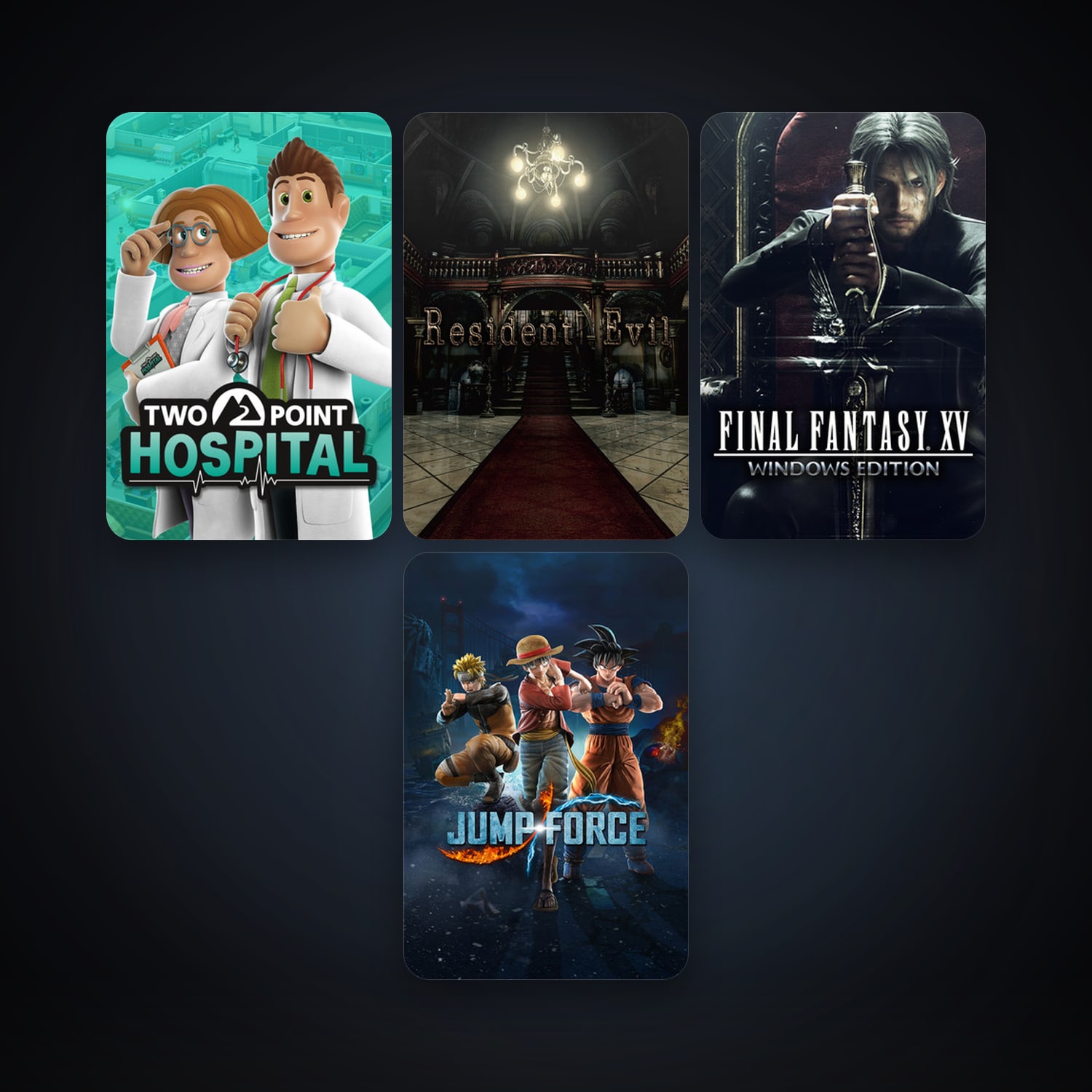 Resident Evil / biohazard HD REMASTER + Two Point Hospital, 7 games, clean — HabibiAccounts