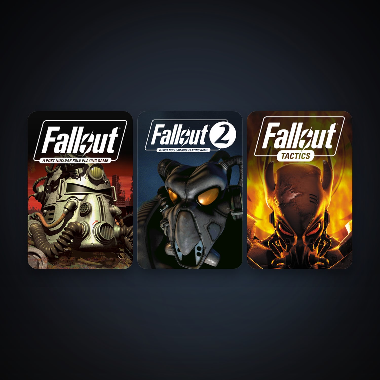 Fallout: A Post Nuclear Role Playing Game + Fallout 2: A Post Nuclear Role Playing Game, 3 games, clean — HabibiAccounts