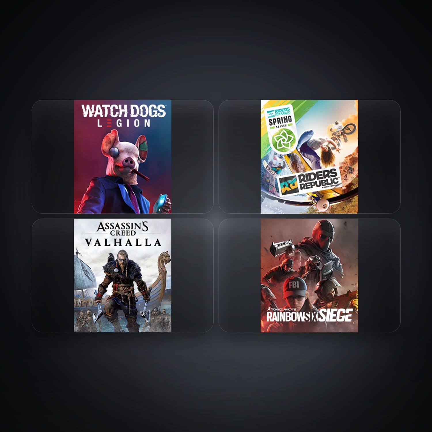 Ubisoft Watch Dogs: Legion + Riders Republic — US — 4 games — HabibiAccounts