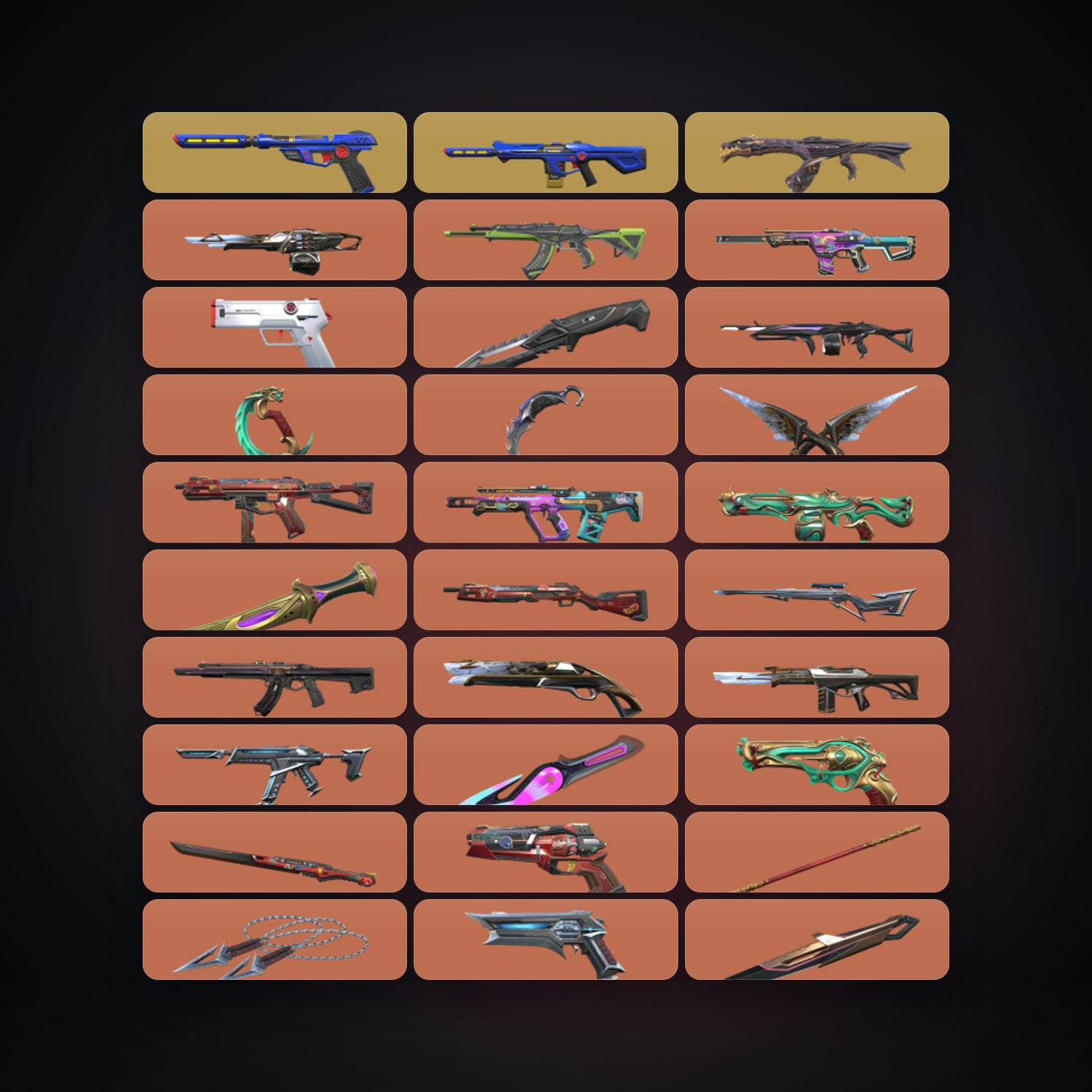 EU Gold 2 locker — 16 knives, 153 skins, lvl 254 — HabibiAccounts