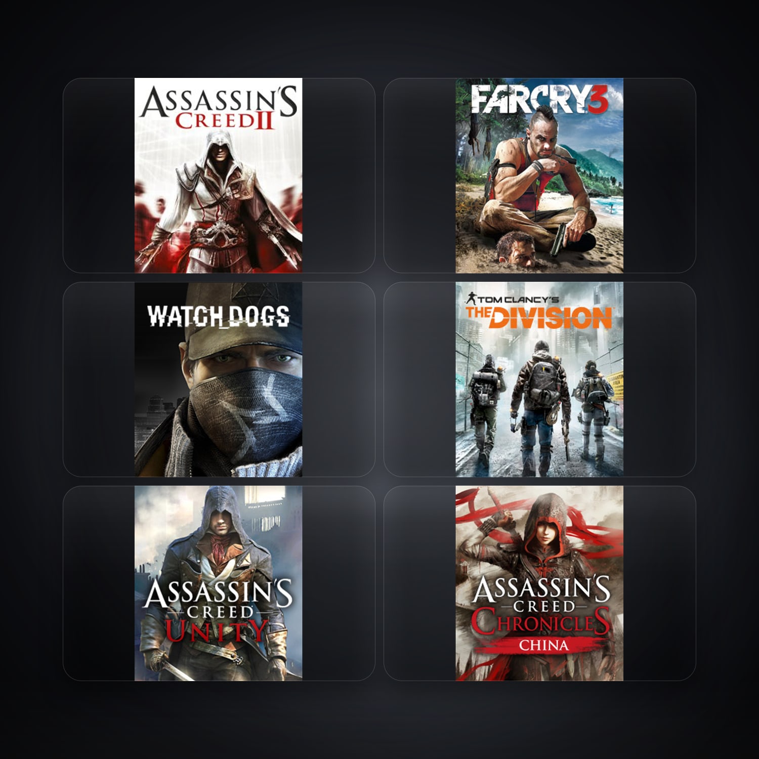 Ubisoft Assassin's Creed II + Far Cry 3 Deluxe Edition — AX — 11 games — HabibiAccounts