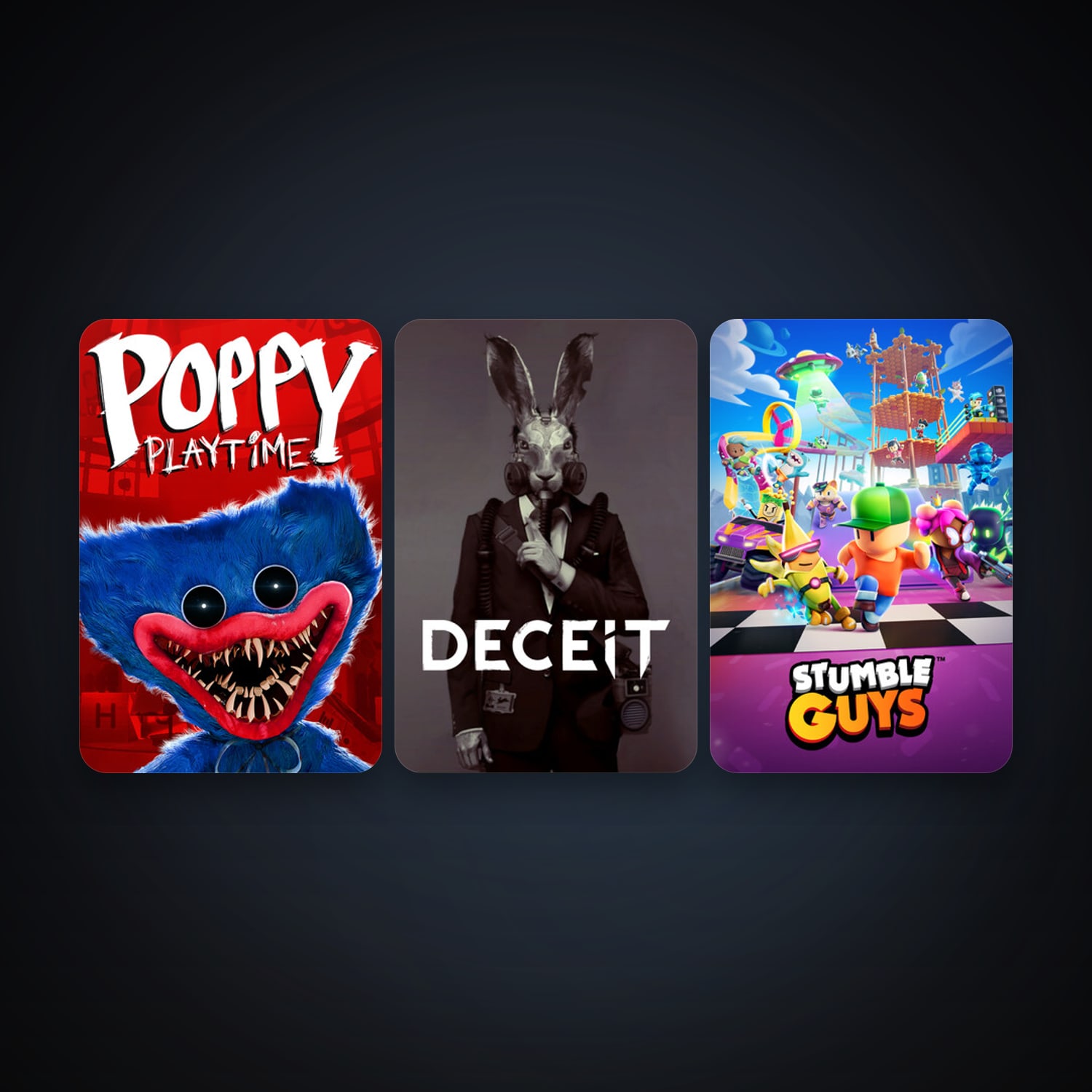 Deceit + Stumble Guys, 8 games, clean — HabibiAccounts