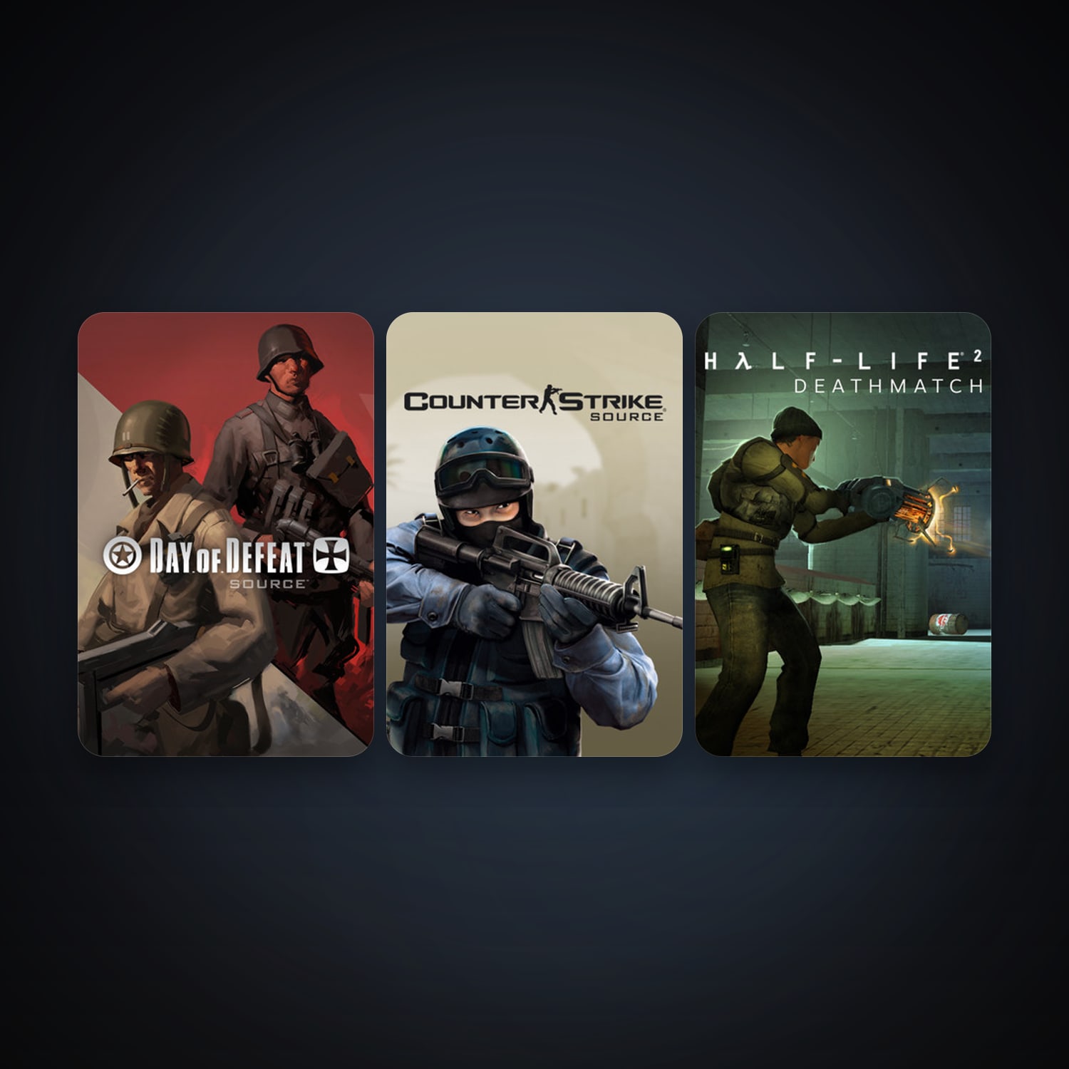 Counter-Strike: Source + Day of Defeat: Source, 3 games, clean — HabibiAccounts