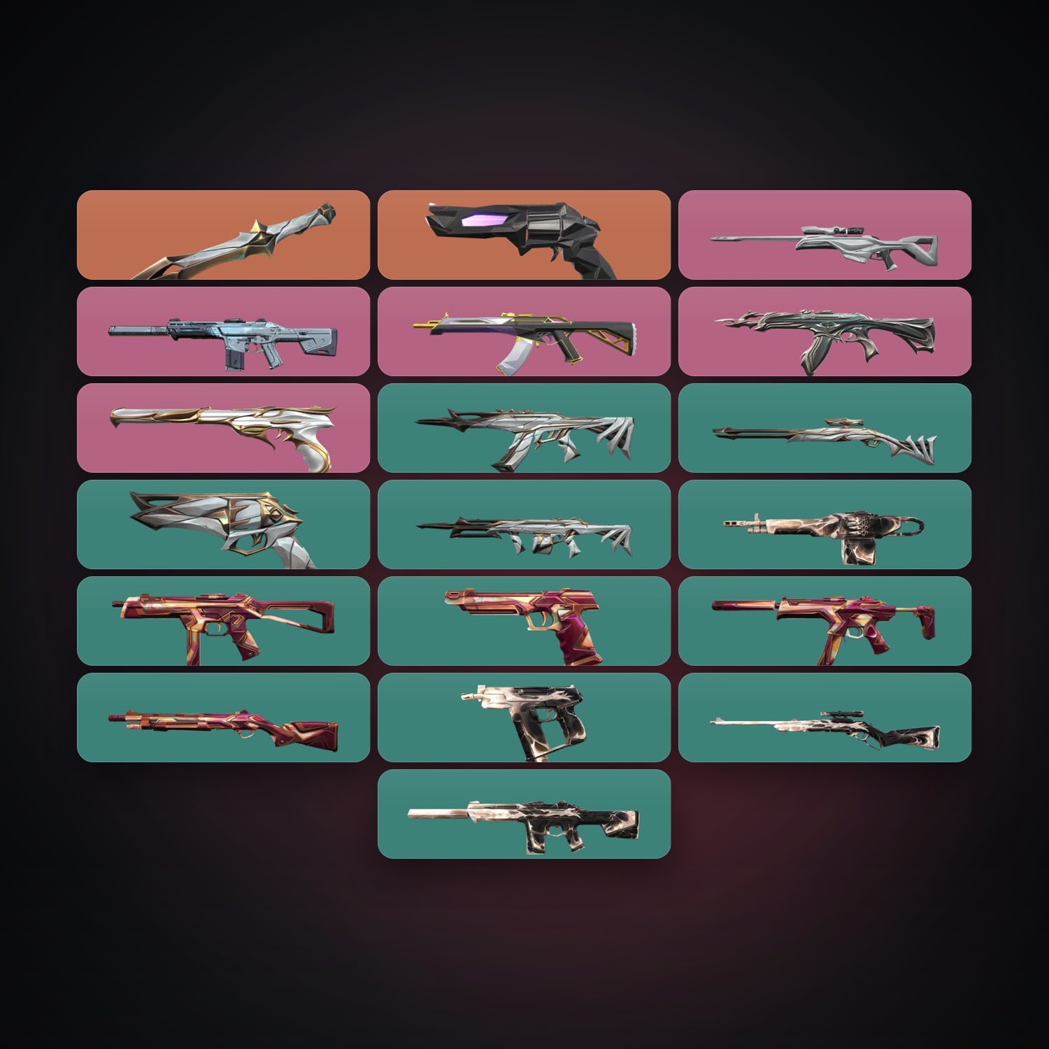 LA Gold 2 locker — 1 knives, 19 skins, lvl 55 — HabibiAccounts